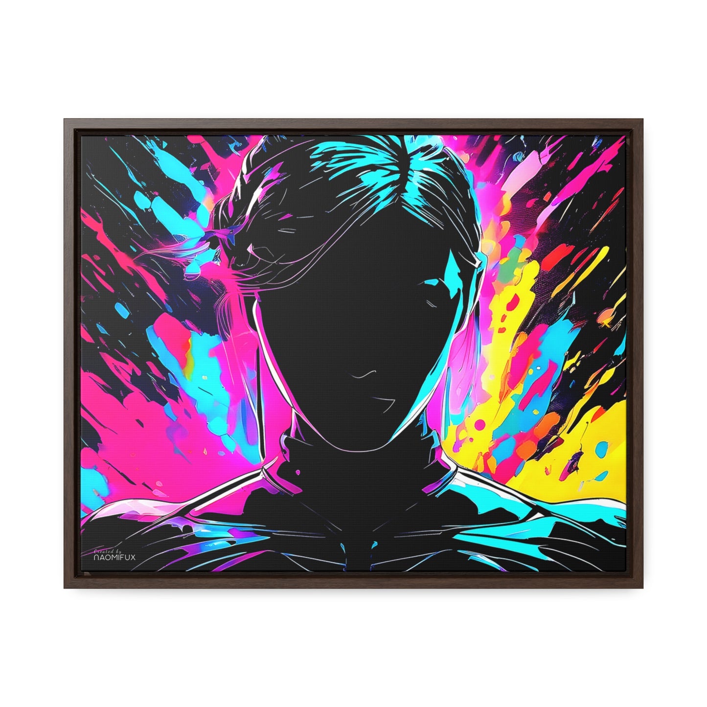 Neon Dreams: Abstract Canvas Art