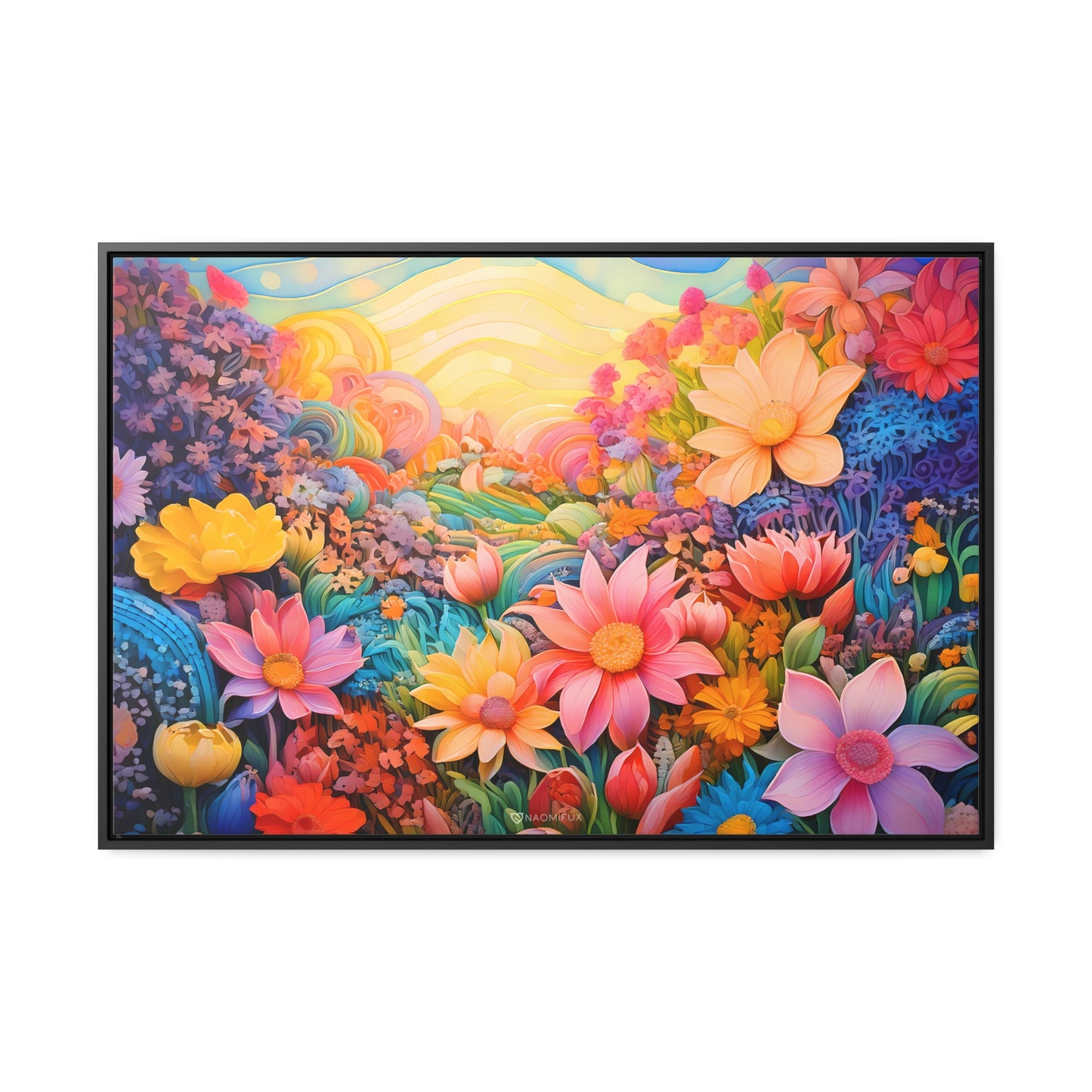 A Blooming Pathway to Paradise Canvas Art!