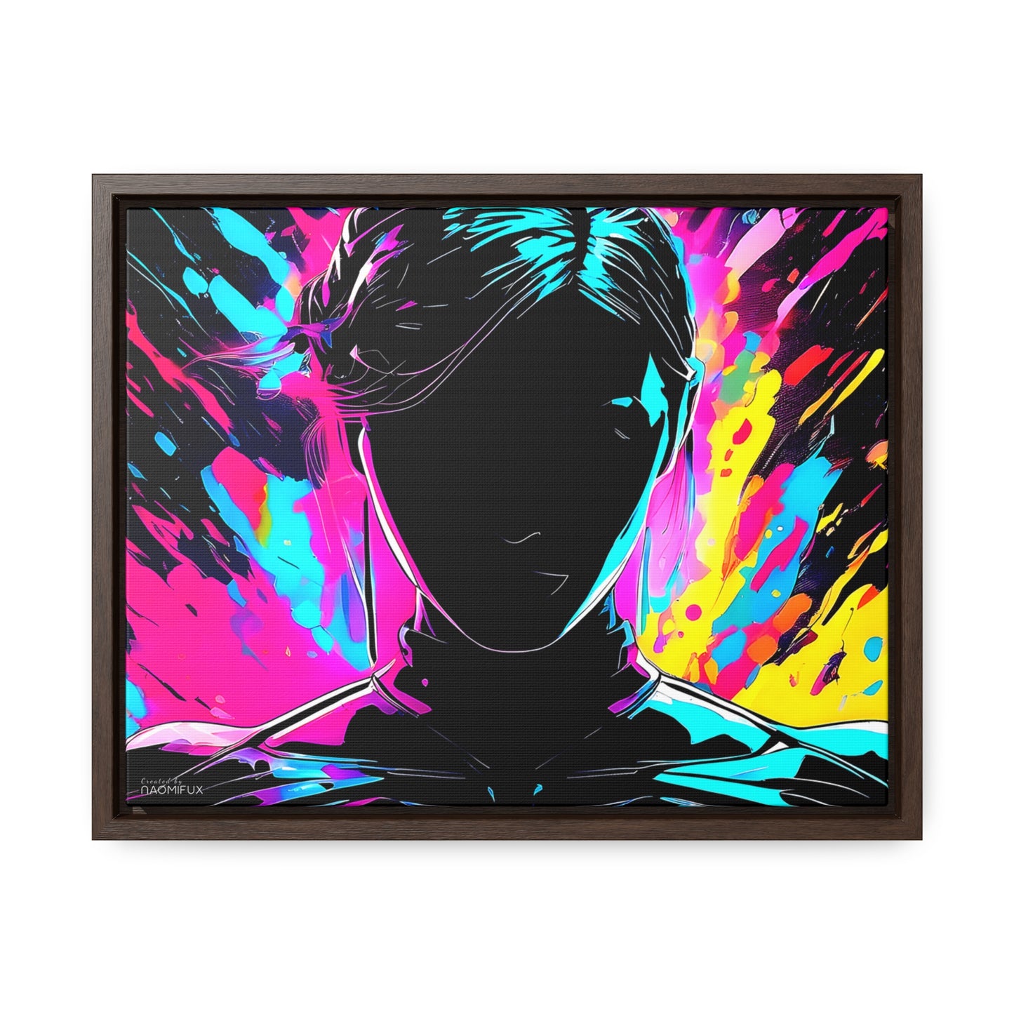 Neon Dreams: Abstract Canvas Art