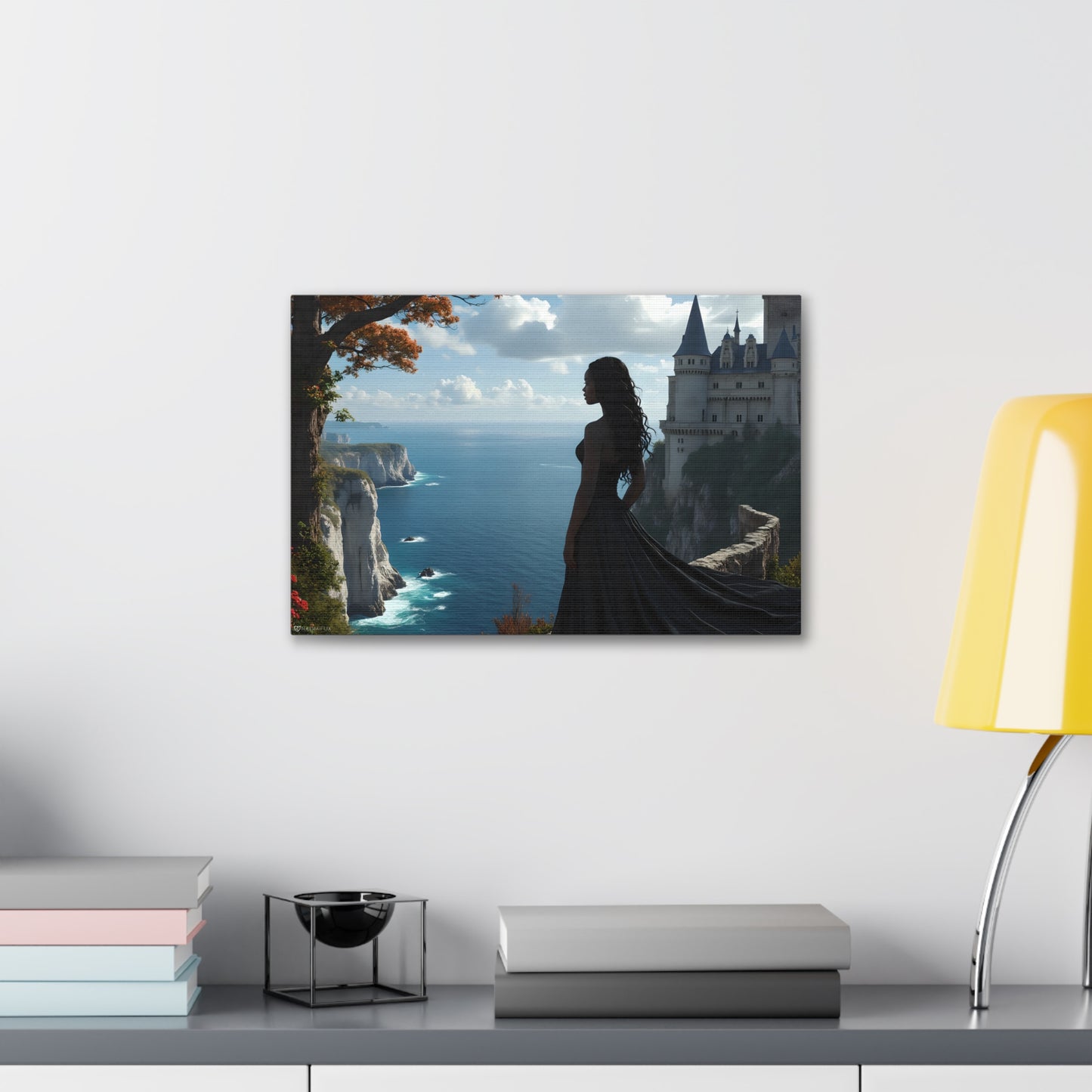 A Queen and Her Castle Ocean Canvas Art Decor