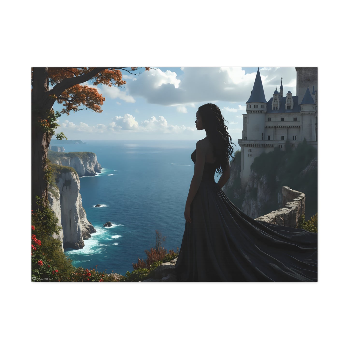 A Queen and Her Castle Ocean Canvas Art Decor