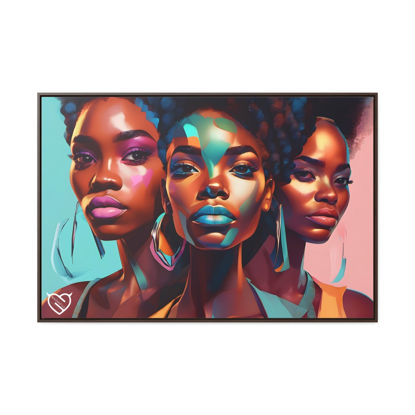 A Black Woman's Clique, Canvas Art, Hang Ready!