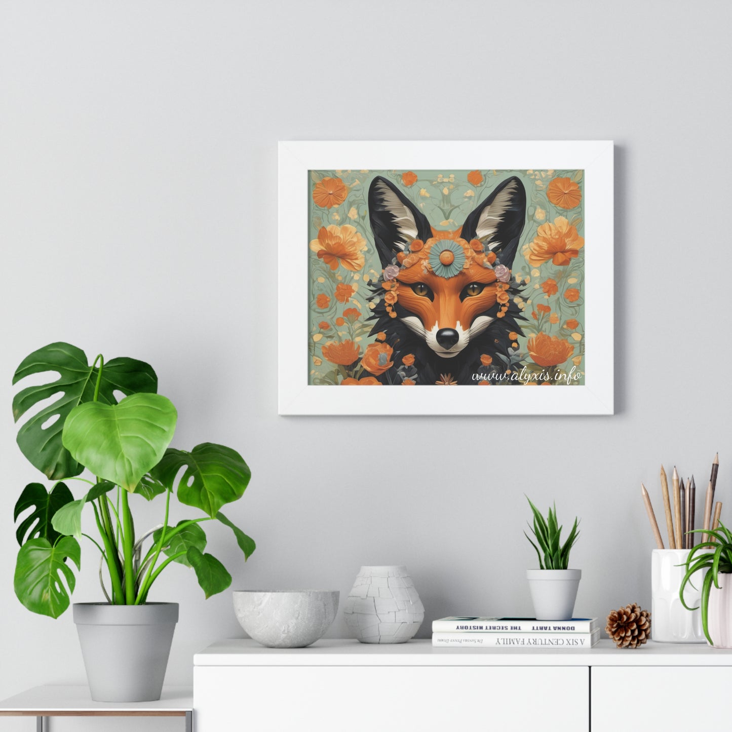 A Fox Photo Horizontal Poster with Frame! (Designed by Alyx Fox)