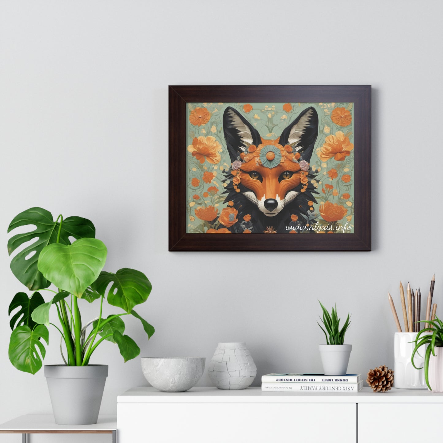 A Fox Photo Horizontal Poster with Frame! (Designed by Alyx Fox)