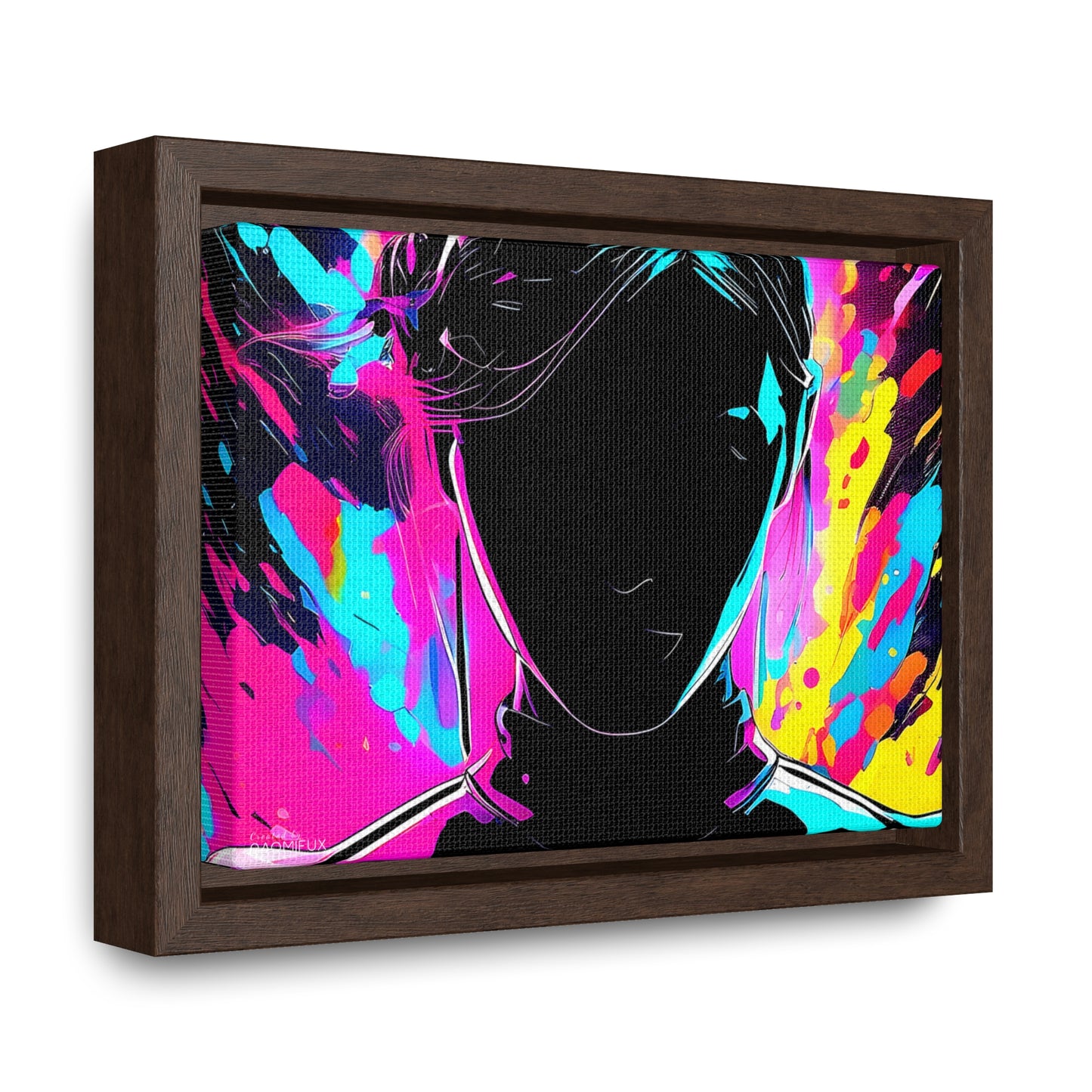 Neon Dreams: Abstract Canvas Art