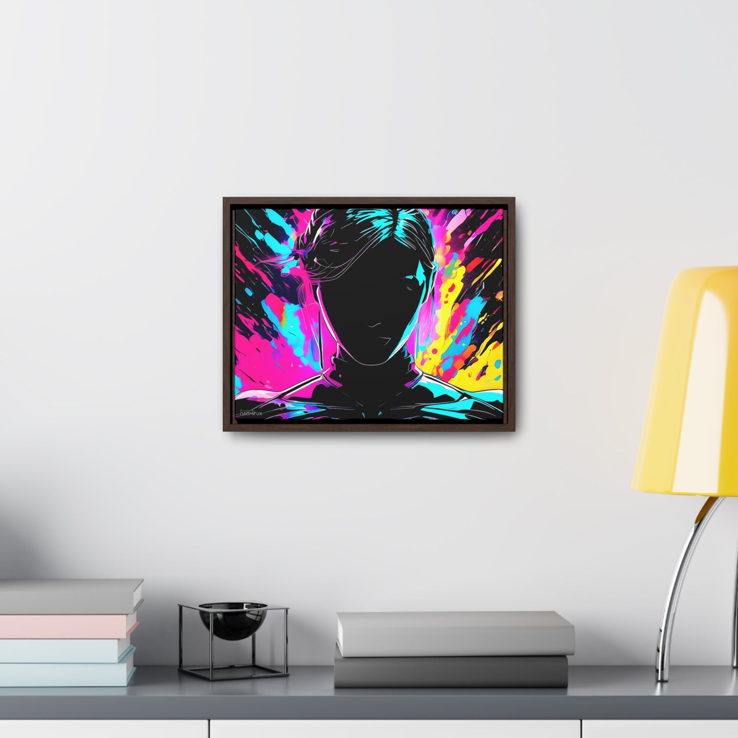 Neon Dreams: Abstract Canvas Art