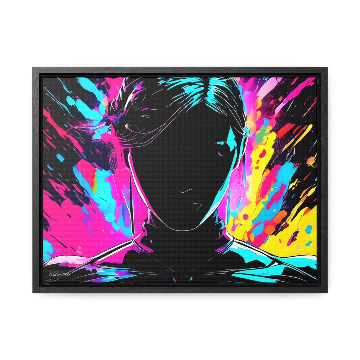 Neon Dreams: Abstract Canvas Art