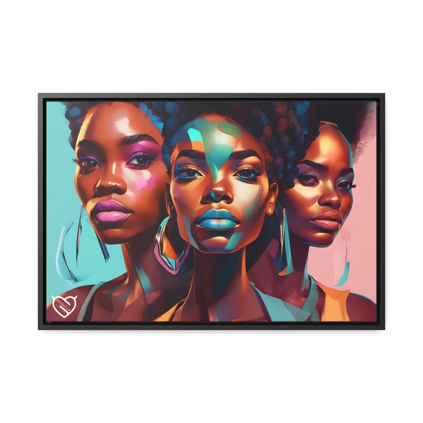 A Black Woman's Clique, Canvas Art, Hang Ready!