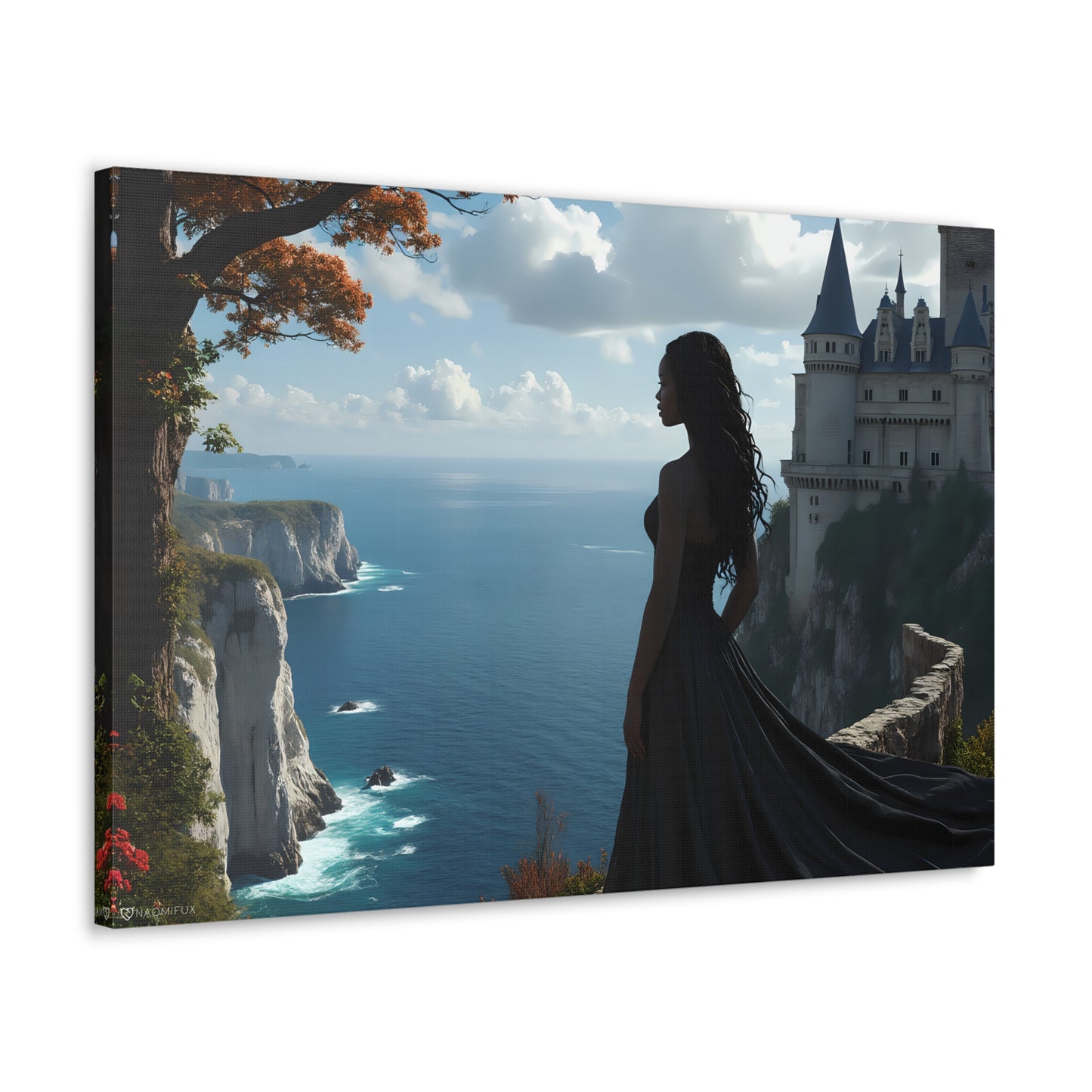 A Queen and Her Castle Ocean Canvas Art Decor