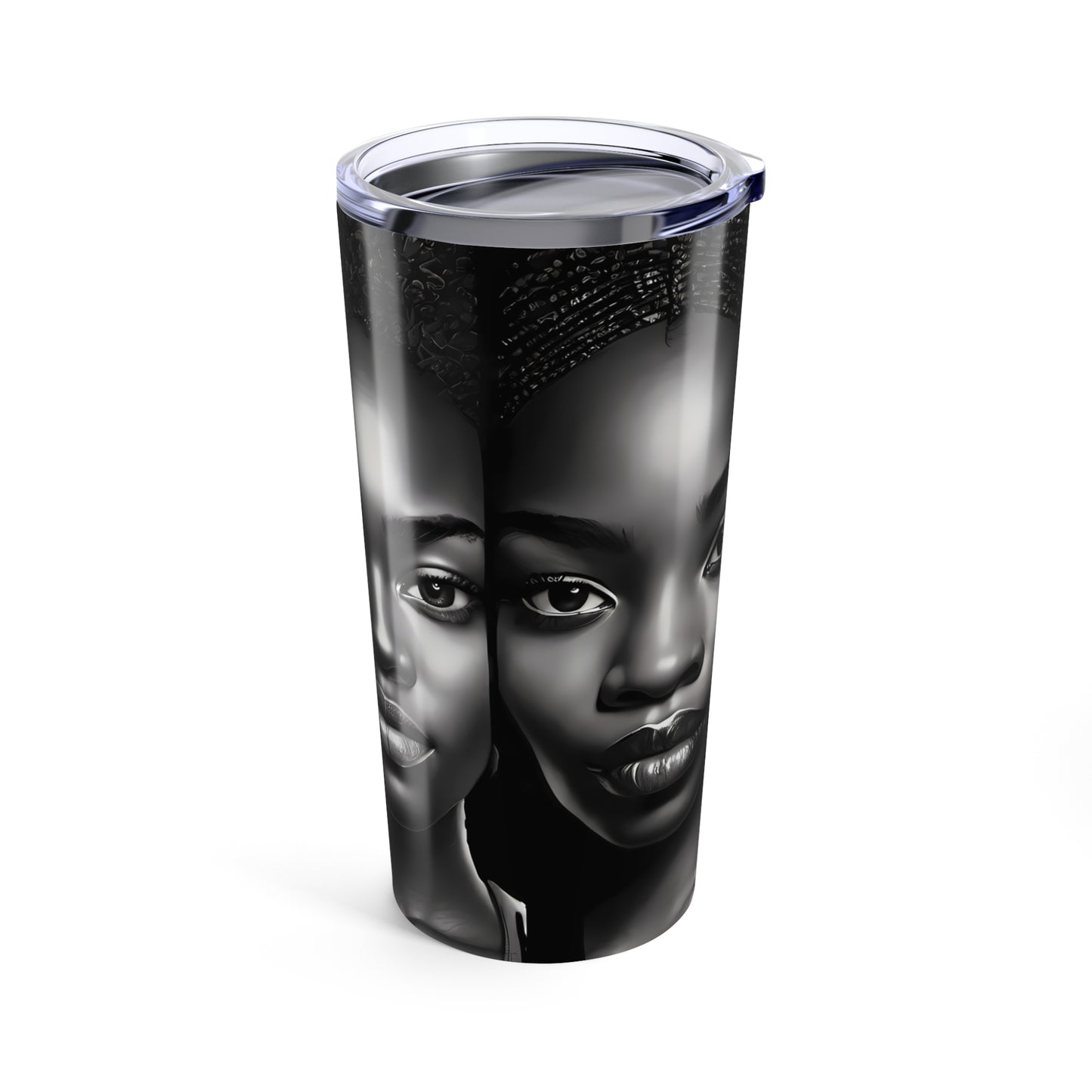 20oz Tumbler - Black is Beautiful, Afrocentric Drinkware, African American Pride