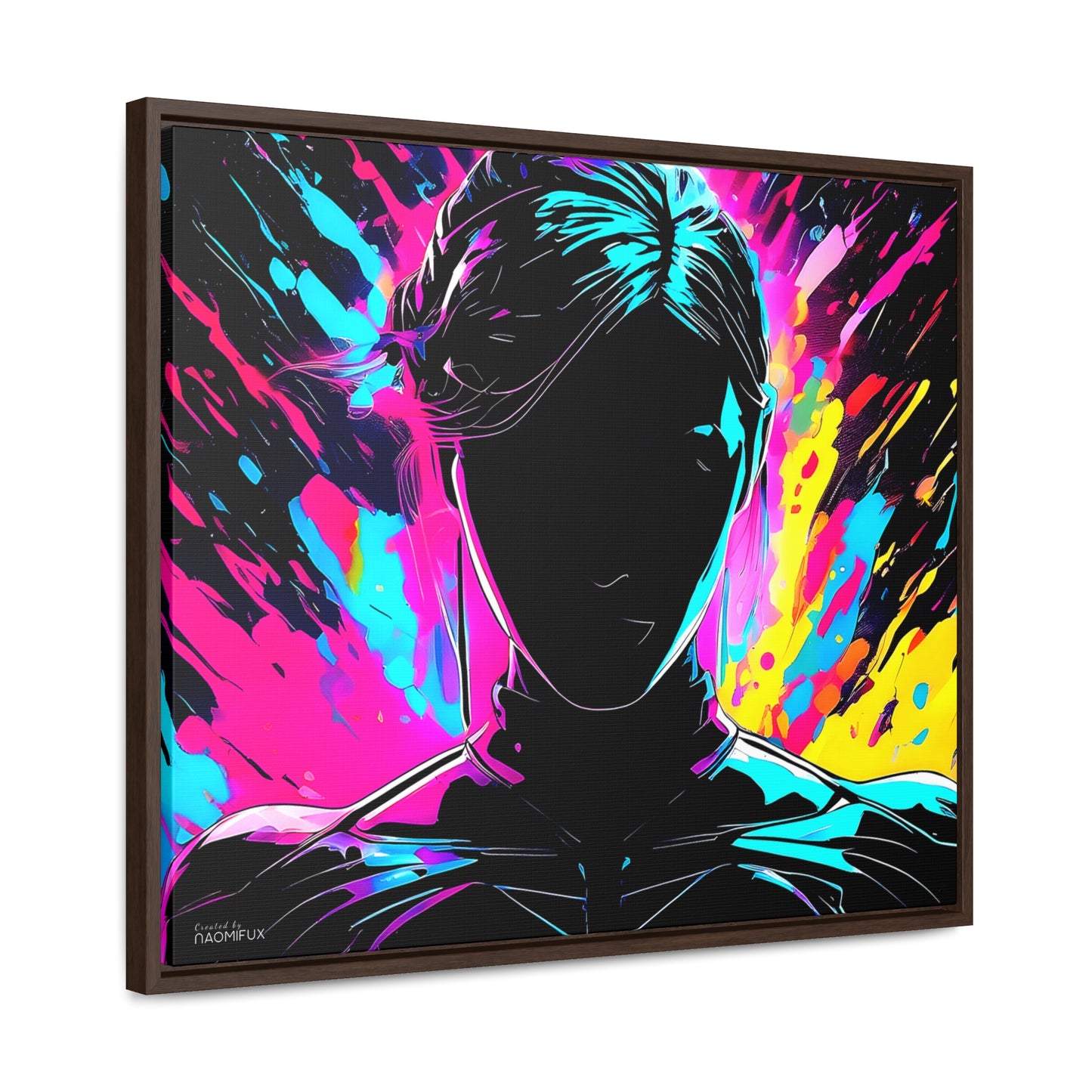 Neon Dreams: Abstract Canvas Art