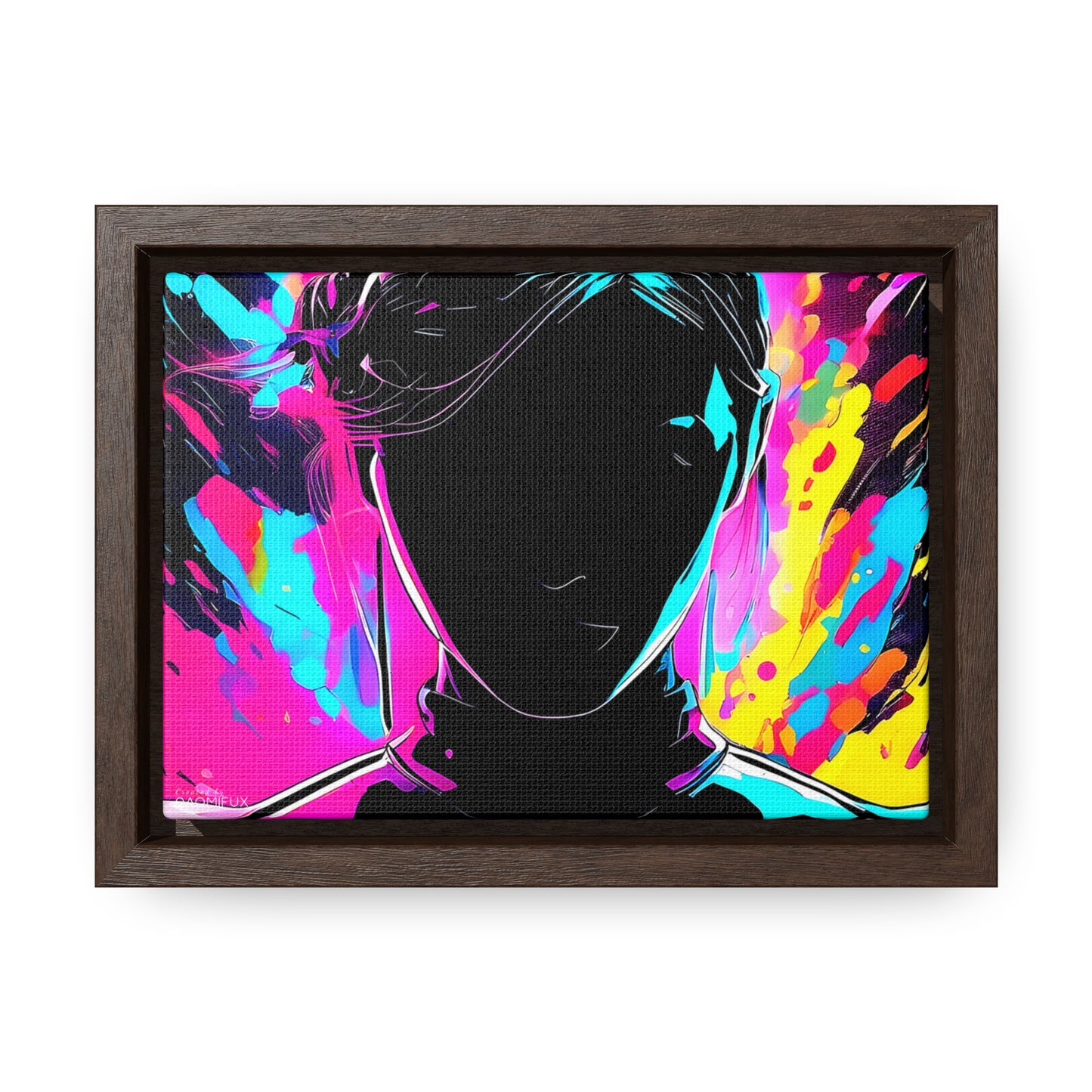 Neon Dreams: Abstract Canvas Art