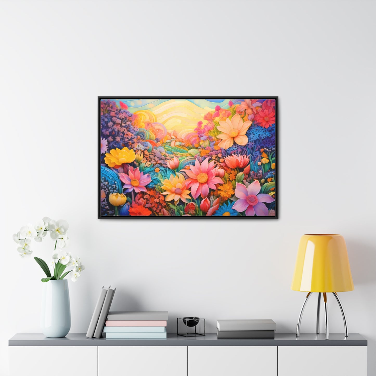 A Blooming Pathway to Paradise Canvas Art!