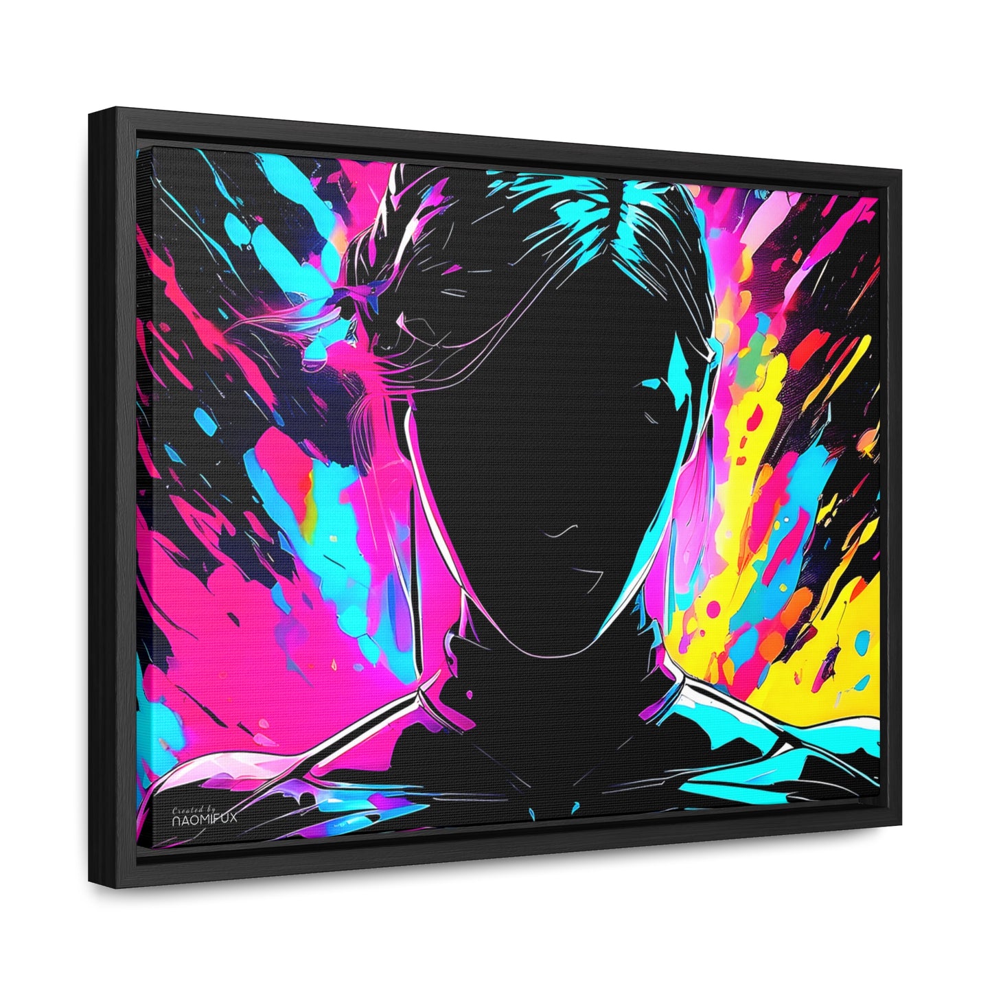 Neon Dreams: Abstract Canvas Art