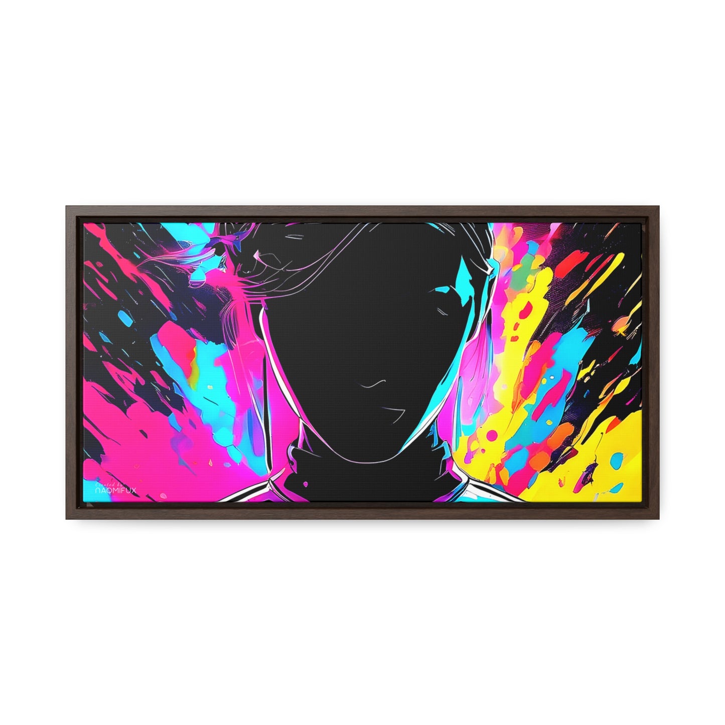 Neon Dreams: Abstract Canvas Art