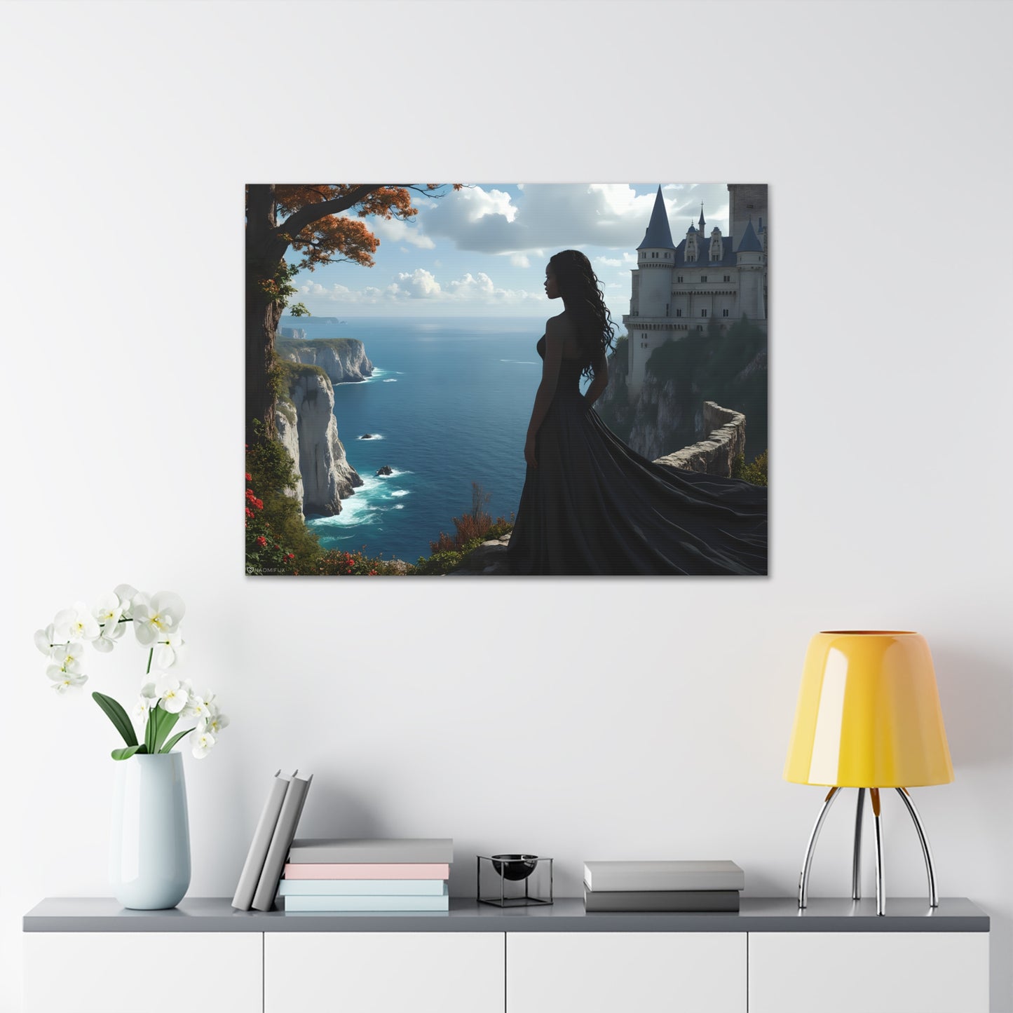 A Queen and Her Castle Ocean Canvas Art Decor