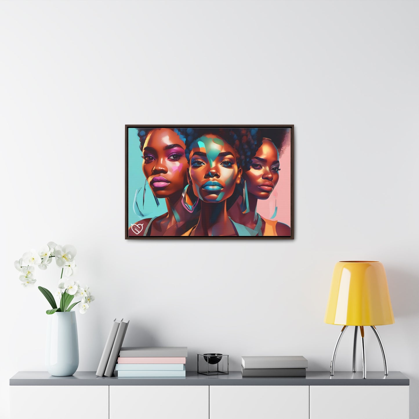 A Black Woman's Clique, Canvas Art, Hang Ready!