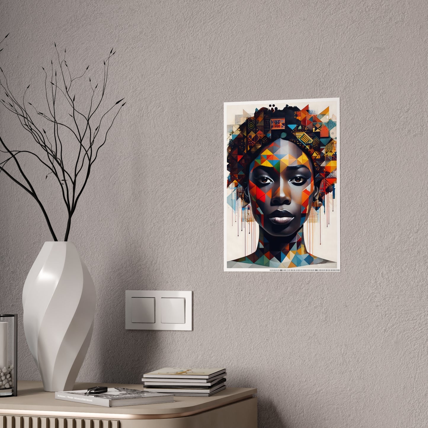 Gloss Posters, Black Girl's Identity Wall Art Print, African American Home