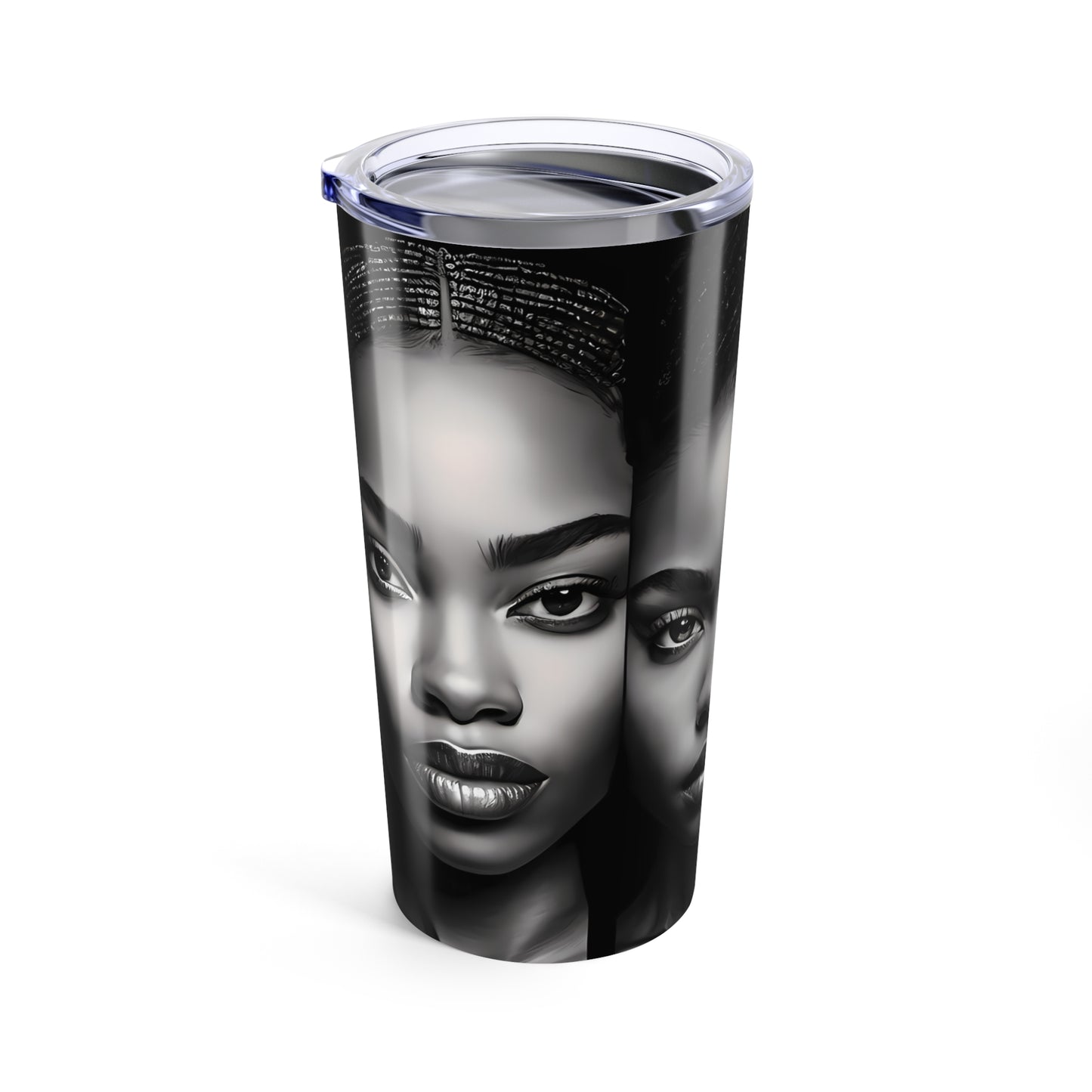 20oz Tumbler - Black is Beautiful, Afrocentric Drinkware, African American Pride