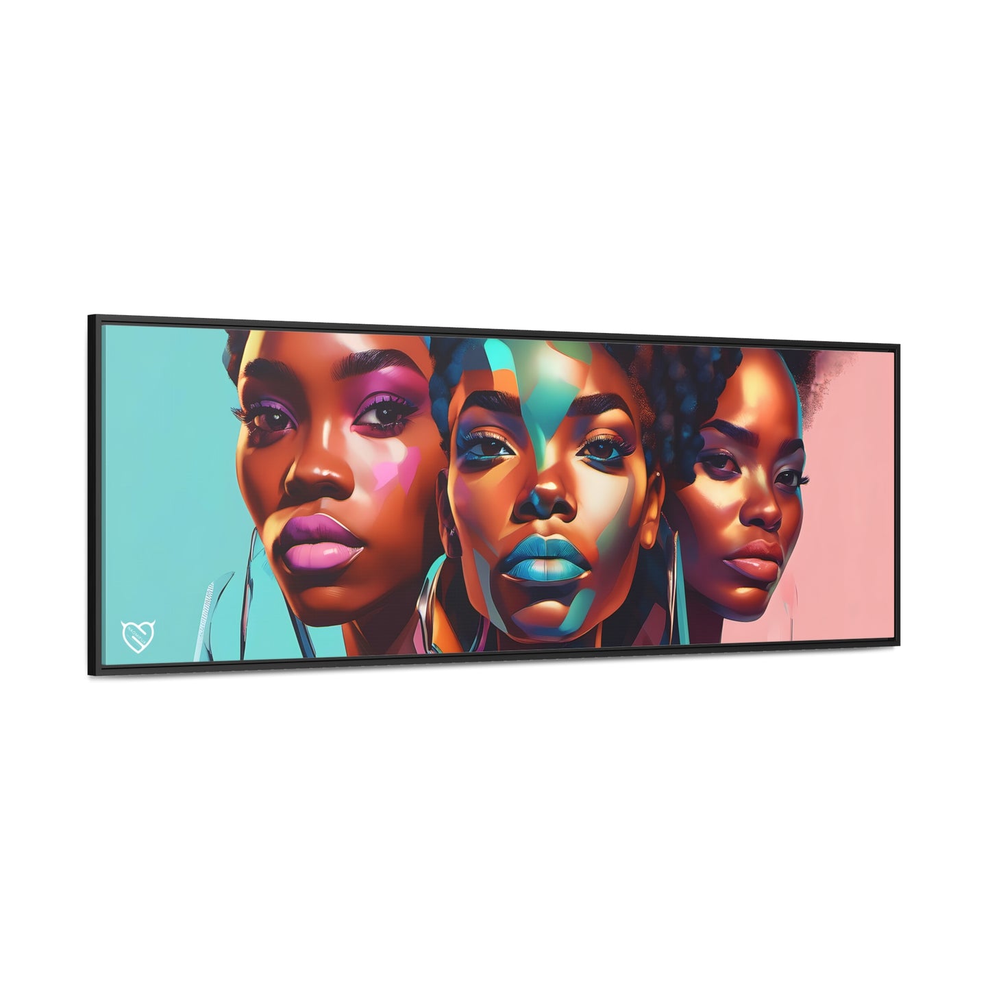 A Black Woman's Clique, Canvas Art, Hang Ready!