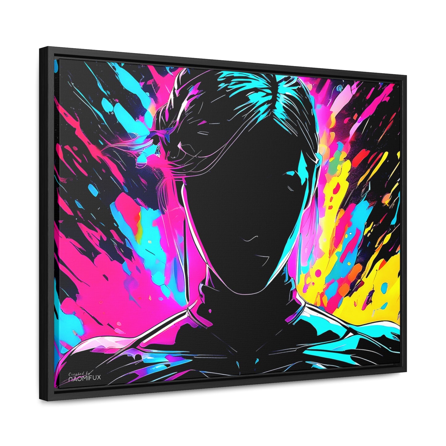 Neon Dreams: Abstract Canvas Art