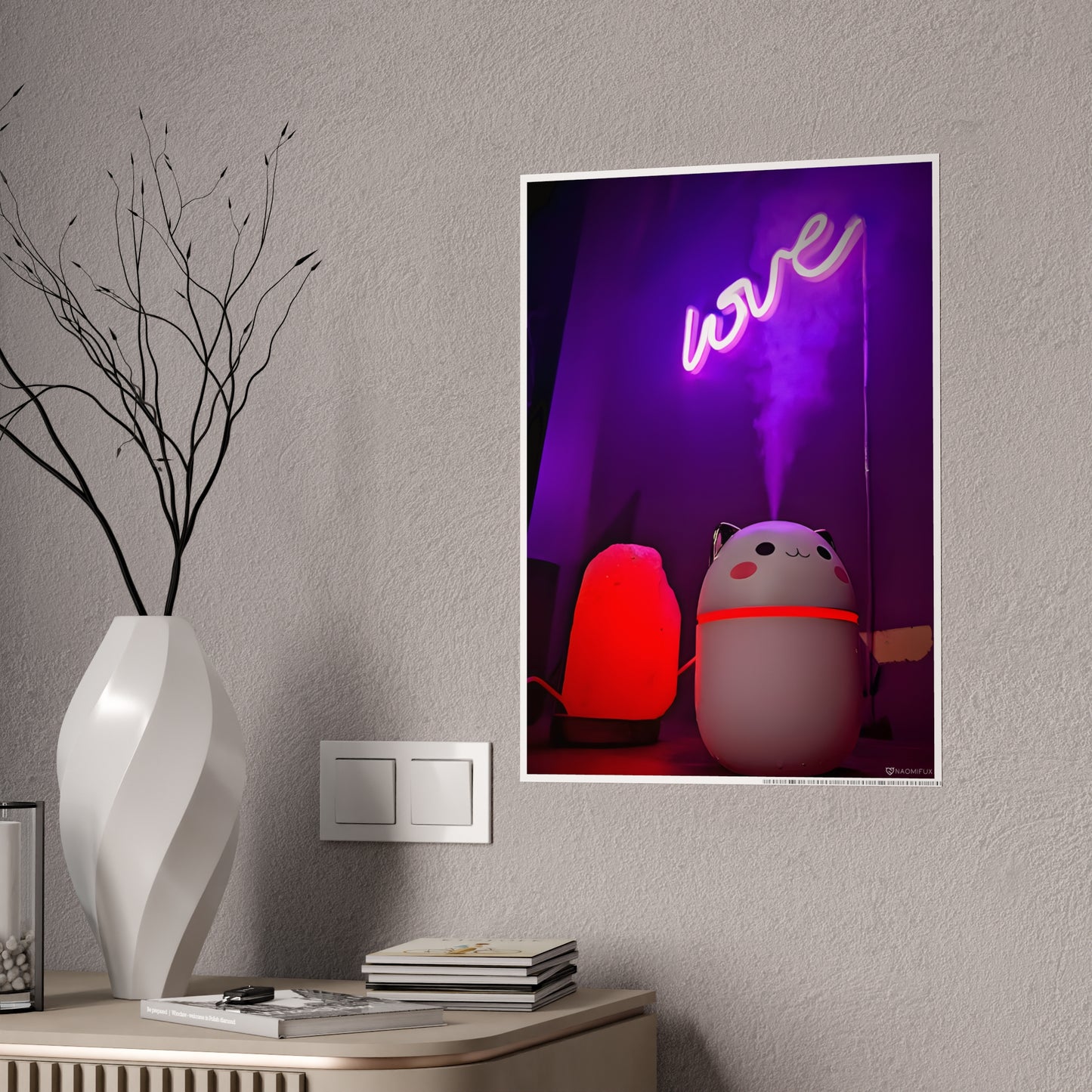 Poster Print - Hello Kitty and Love