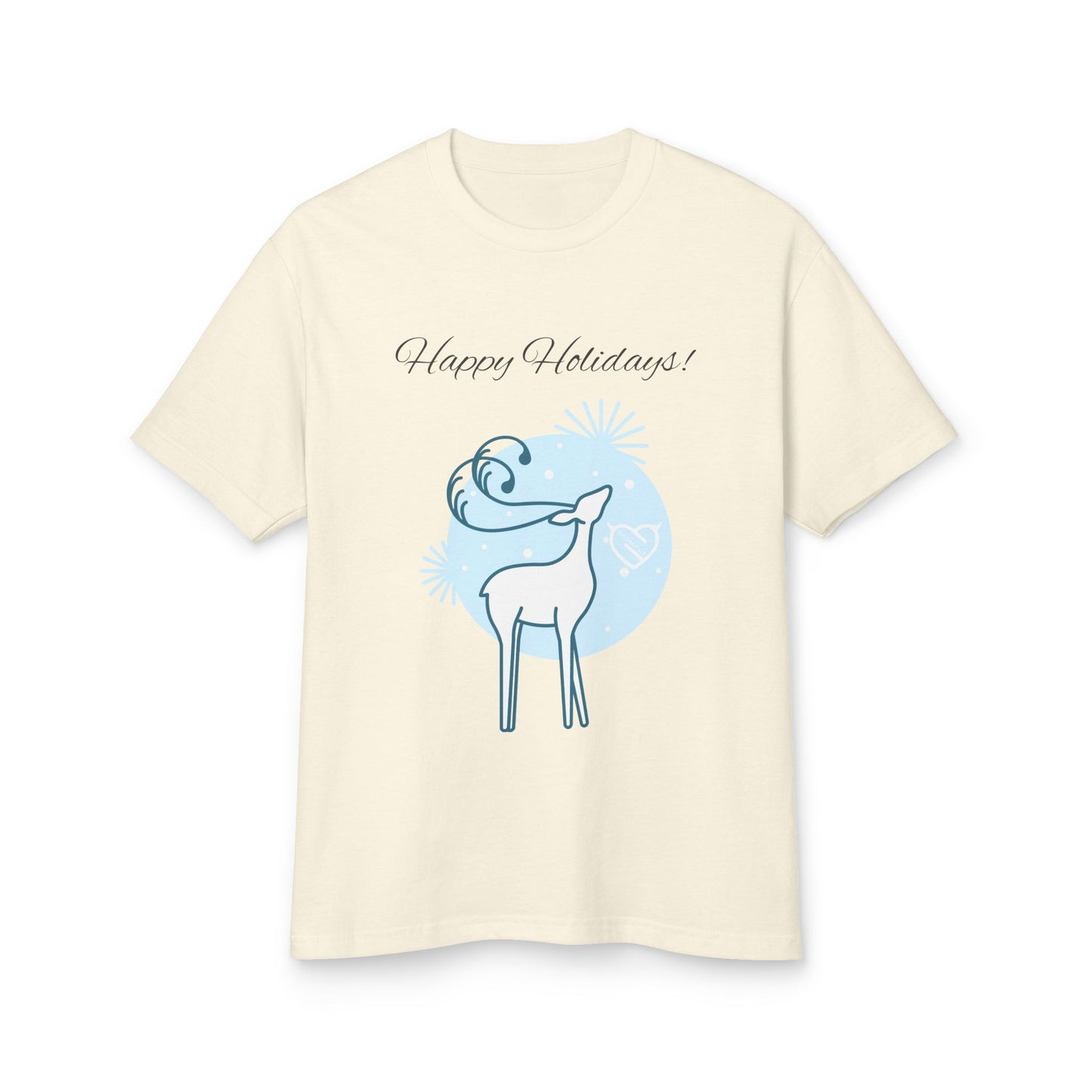 T-Shirt Happy Holidays Unisex Garment-Dyed Heavyweight Cotton Tee