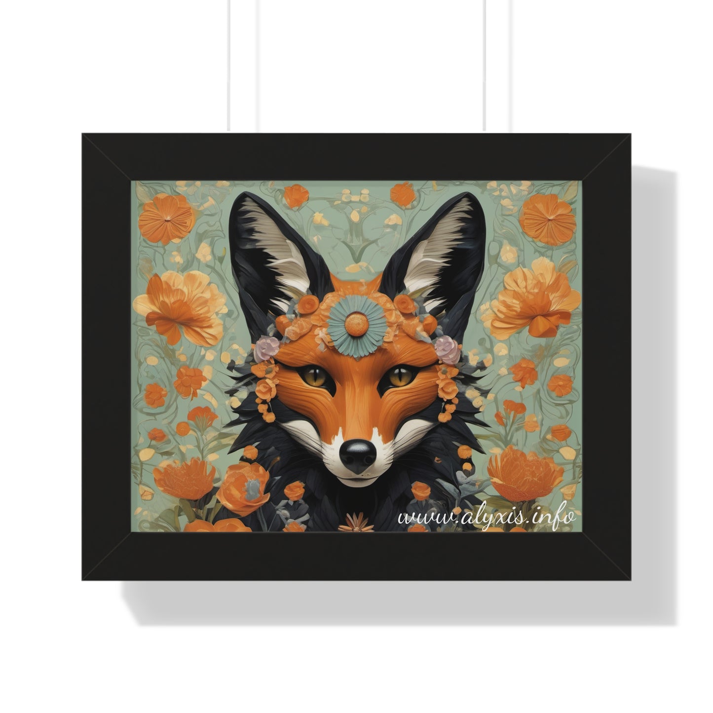 A Fox Photo Horizontal Poster with Frame! (Designed by Alyx Fox)