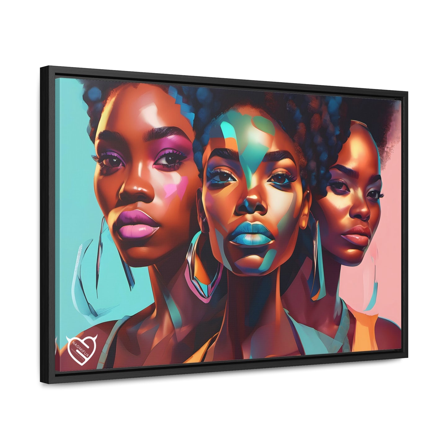 A Black Woman's Clique, Canvas Art, Hang Ready!