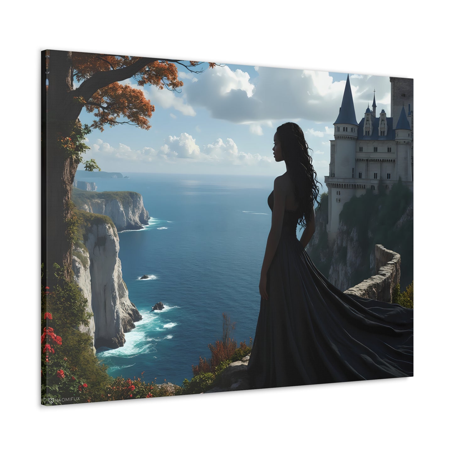 A Queen and Her Castle Ocean Canvas Art Decor