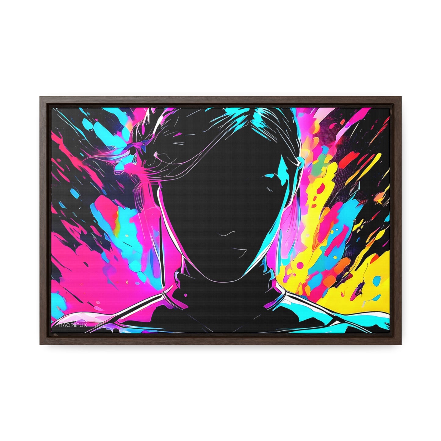 Neon Dreams: Abstract Canvas Art