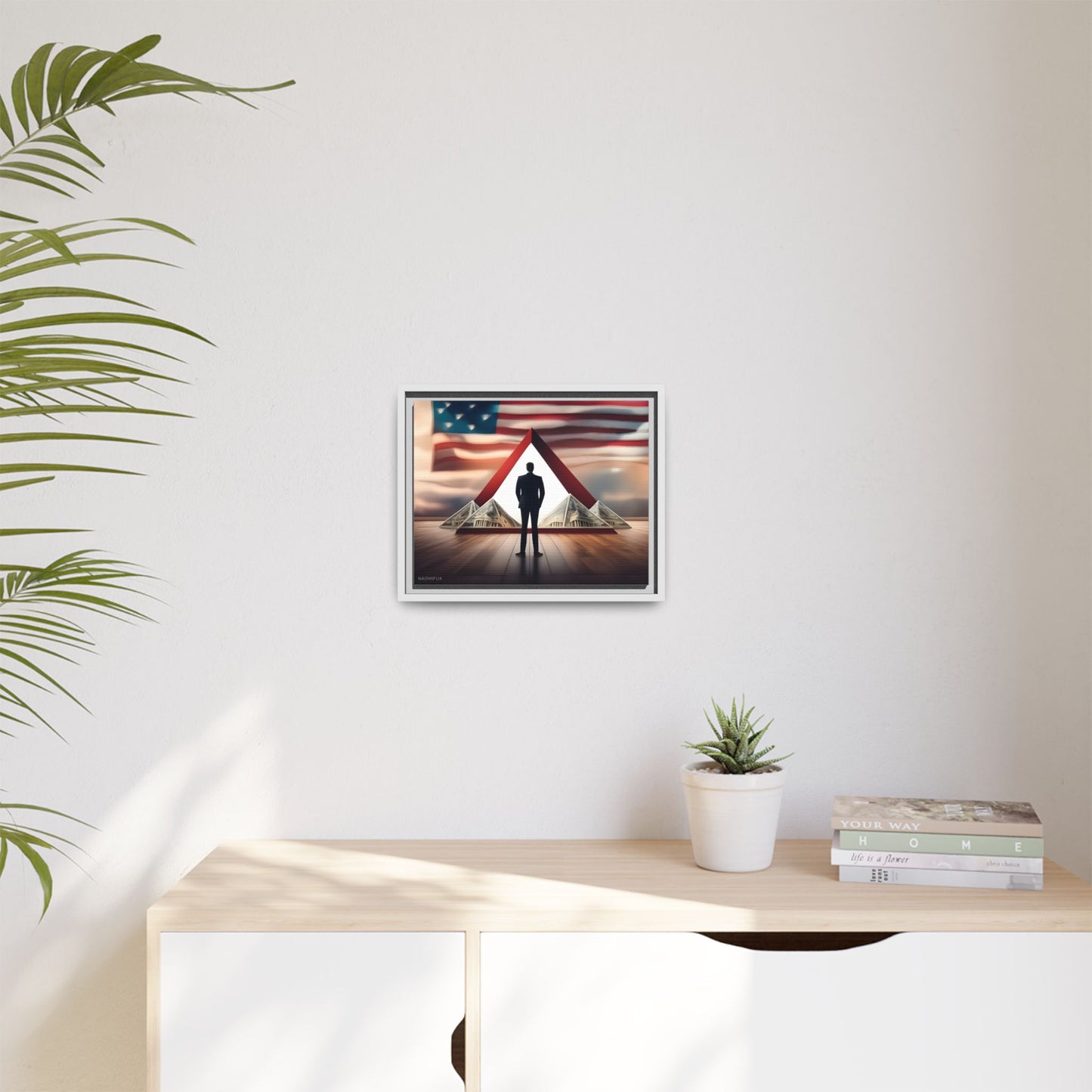 “Patriotic Prosperity” Framed Canvas Art