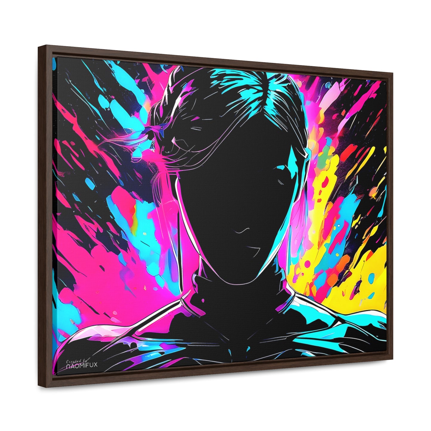 Neon Dreams: Abstract Canvas Art