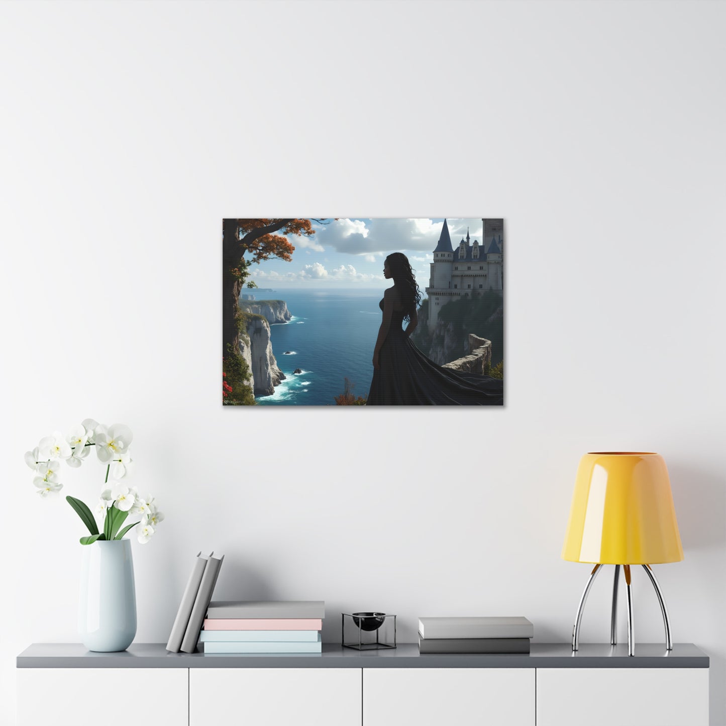 A Queen and Her Castle Ocean Canvas Art Decor