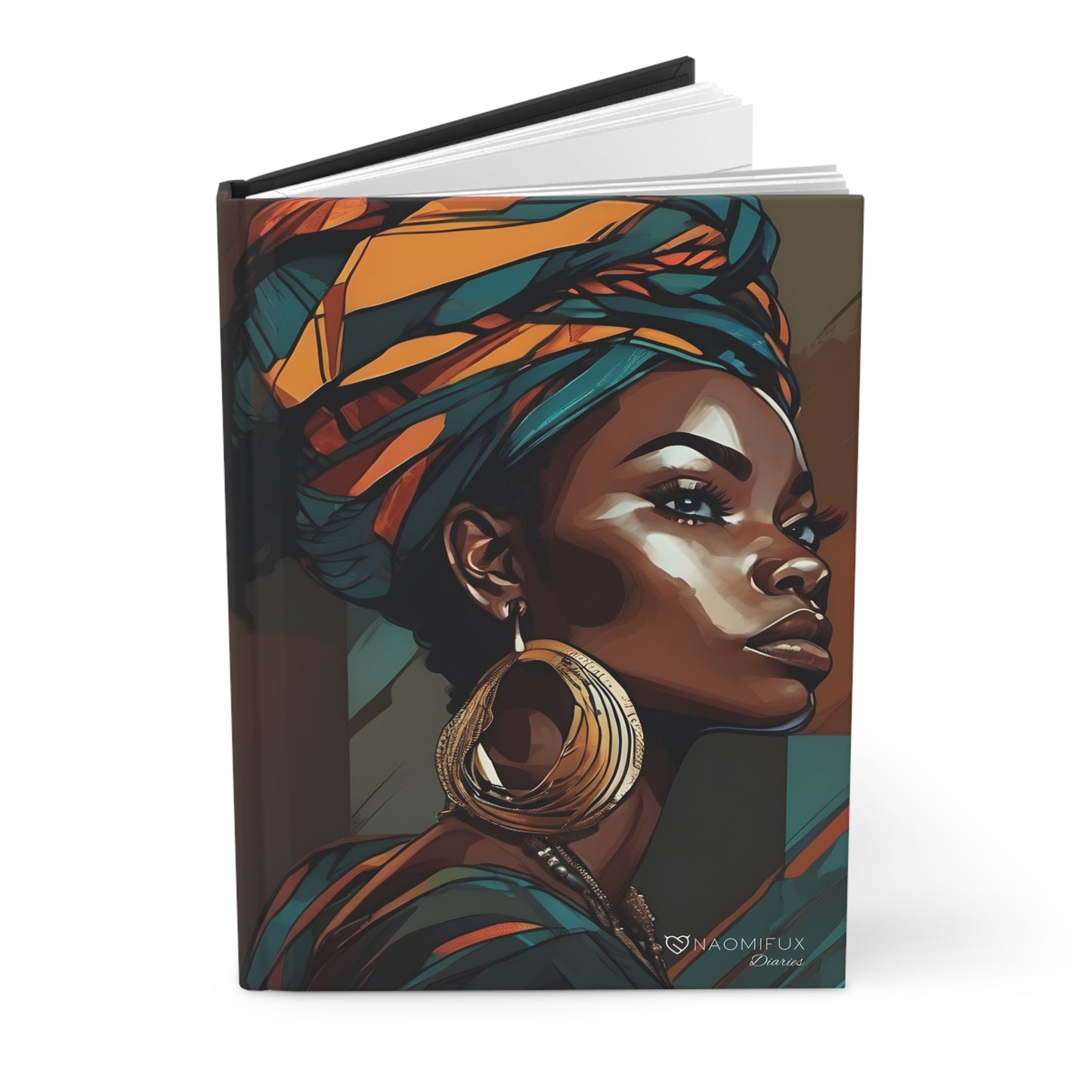 Empowering Afrocentric Hardcover Journal - Matte Finish