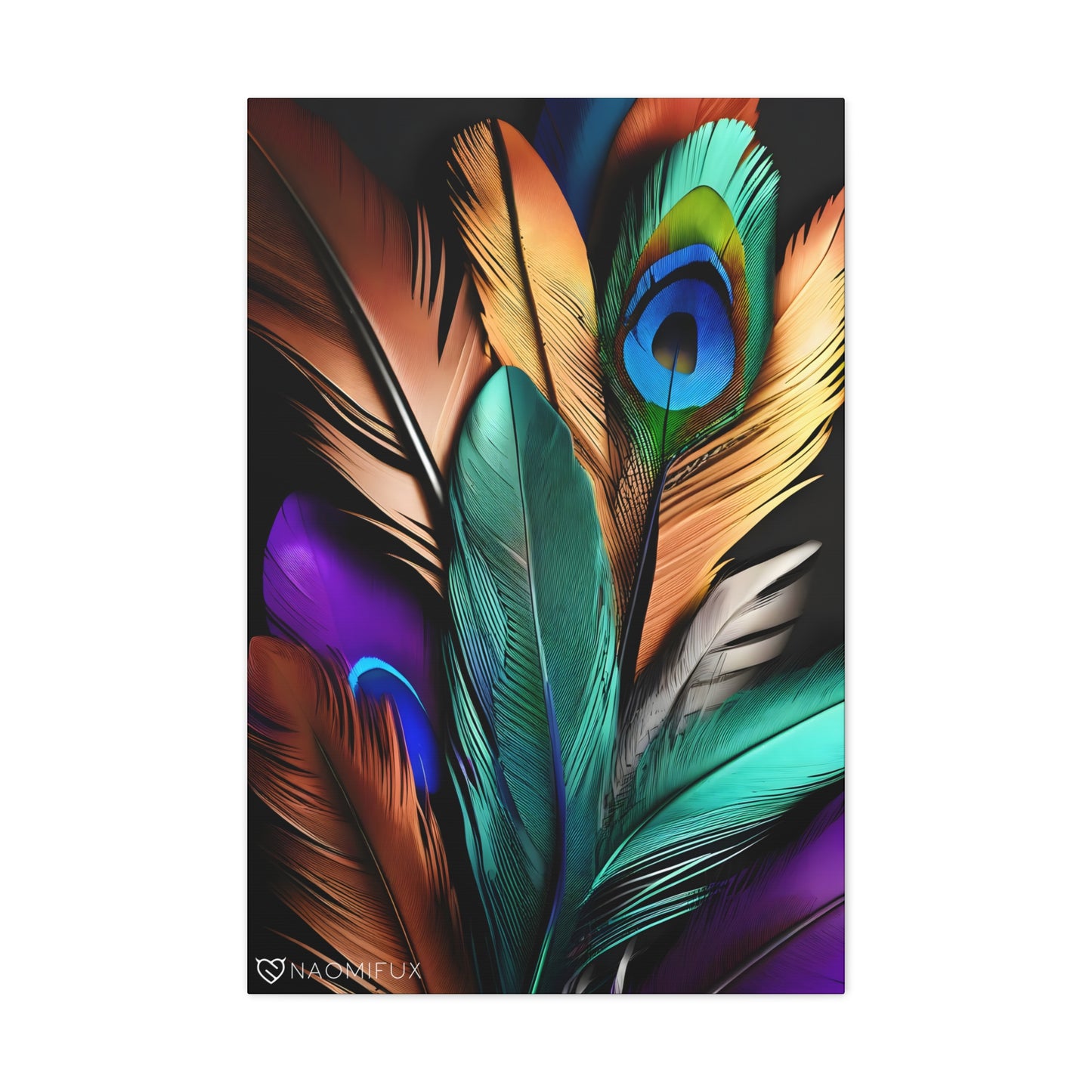 "Feathered Elegance" Canvas Gallery Art!