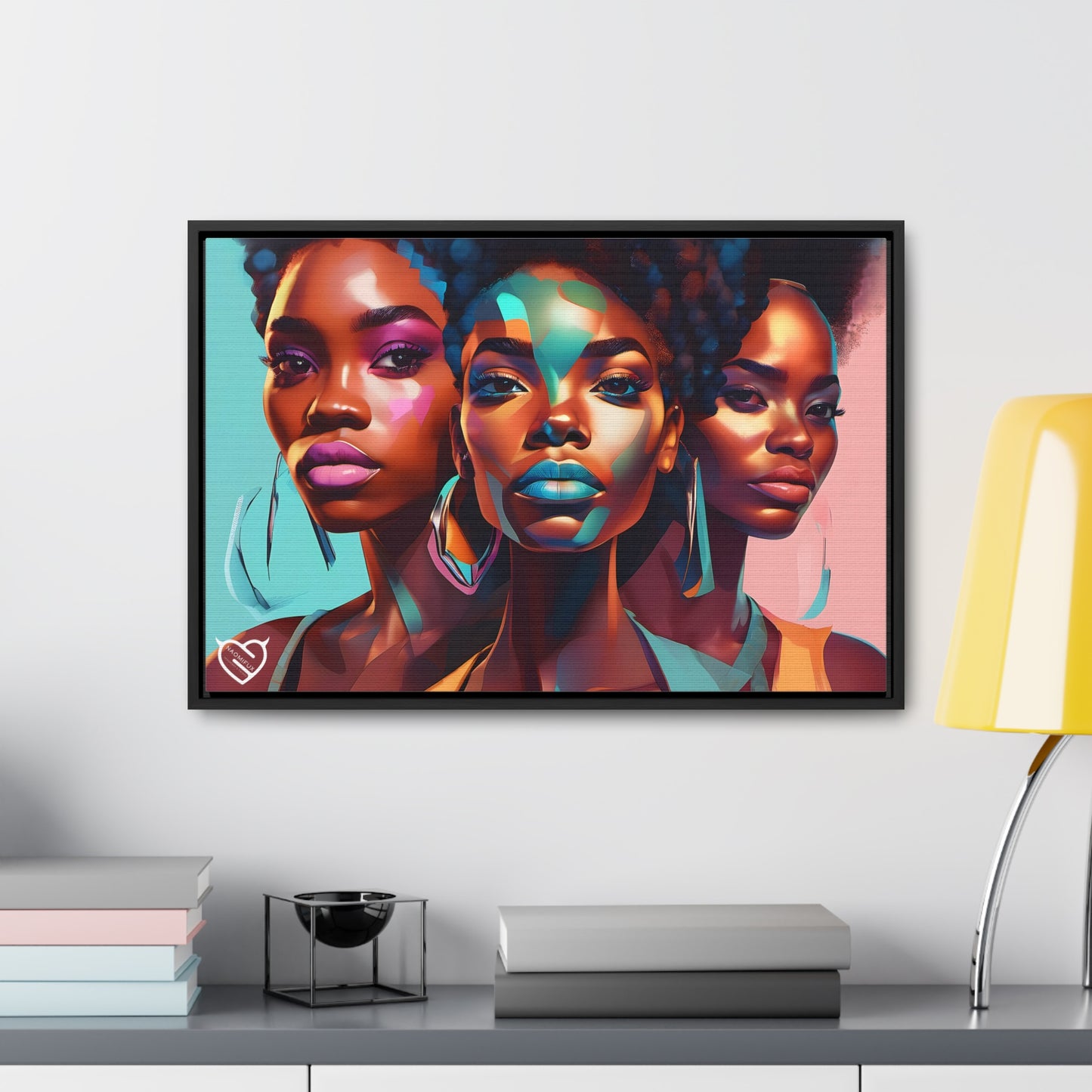 A Black Woman's Clique, Canvas Art, Hang Ready!