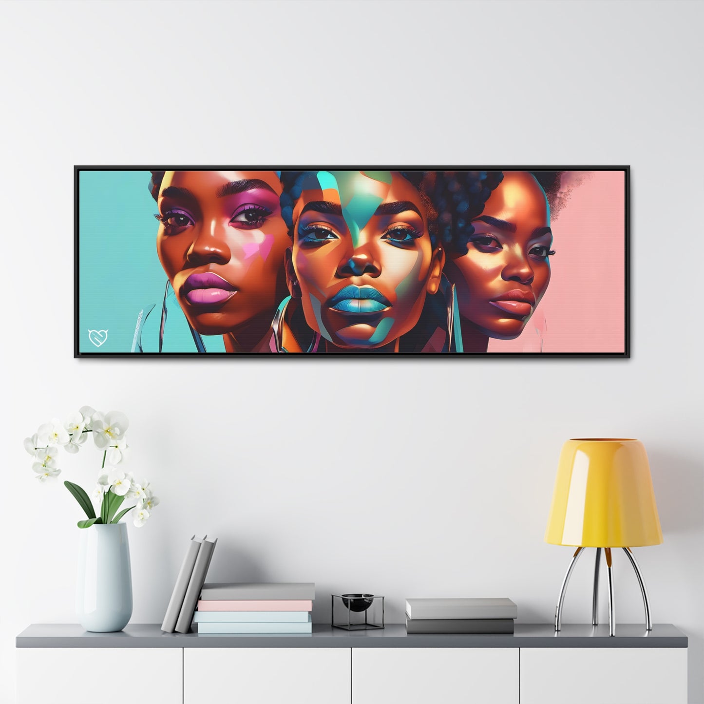 A Black Woman's Clique, Canvas Art, Hang Ready!