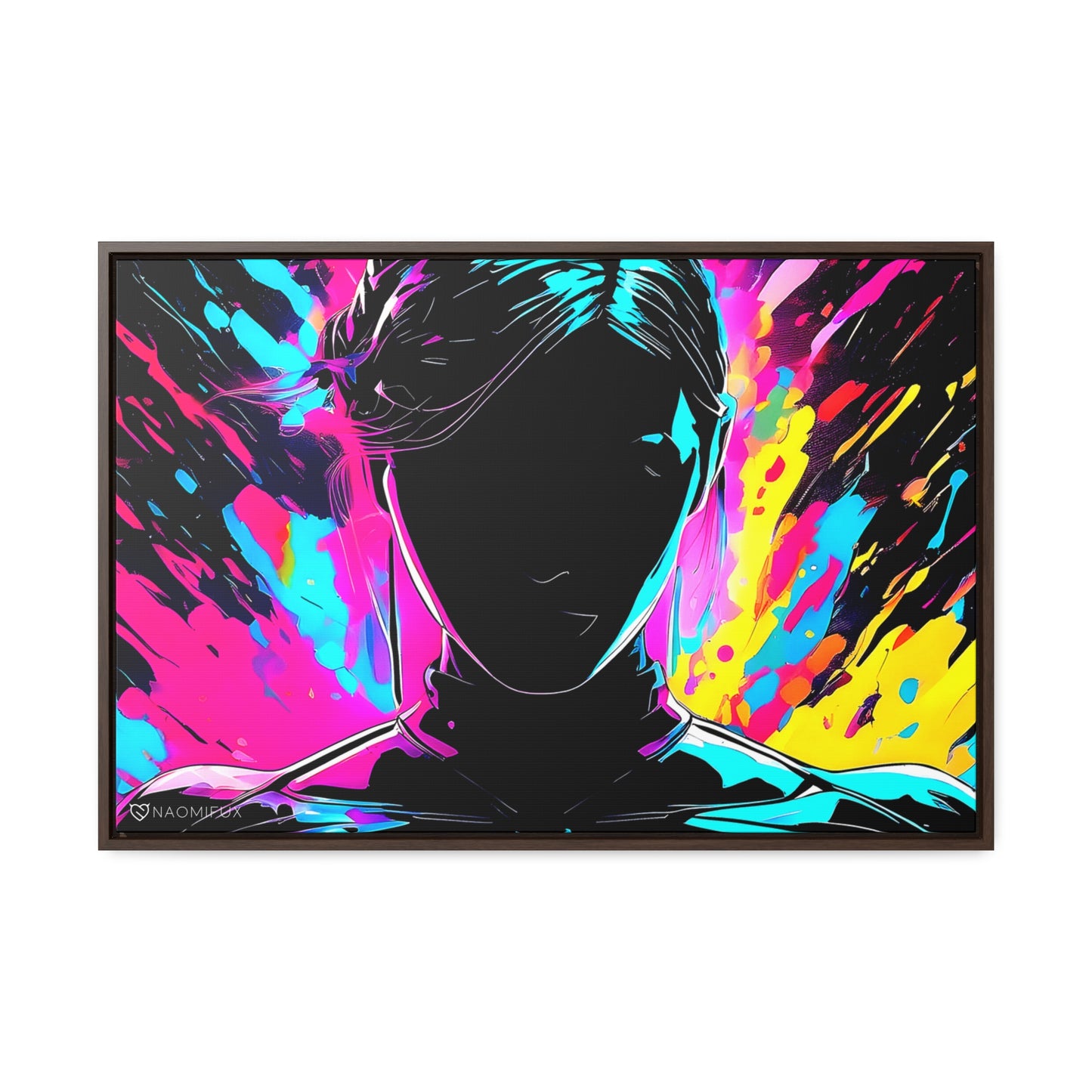 Neon Dreams: Abstract Canvas Art