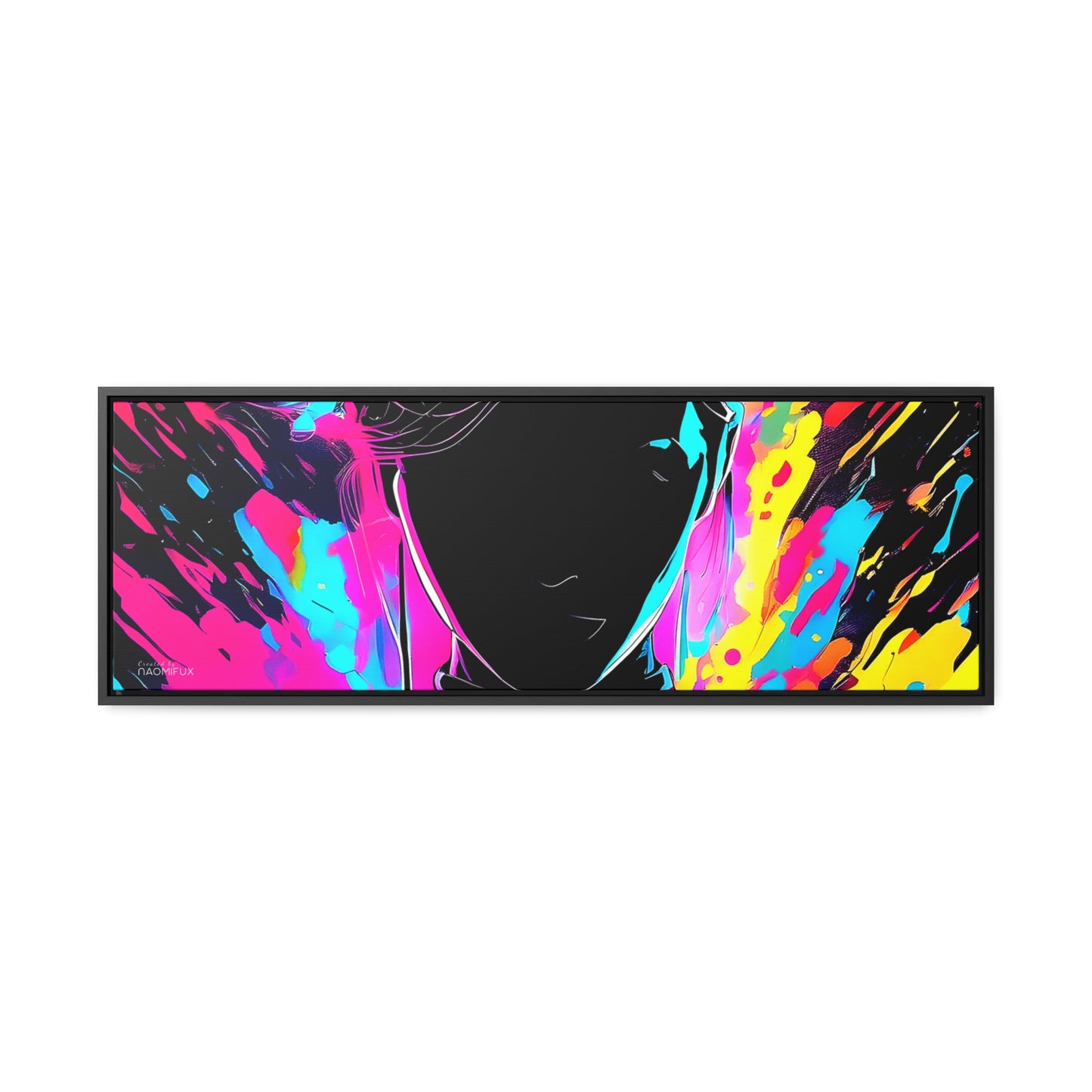 Neon Dreams: Abstract Canvas Art