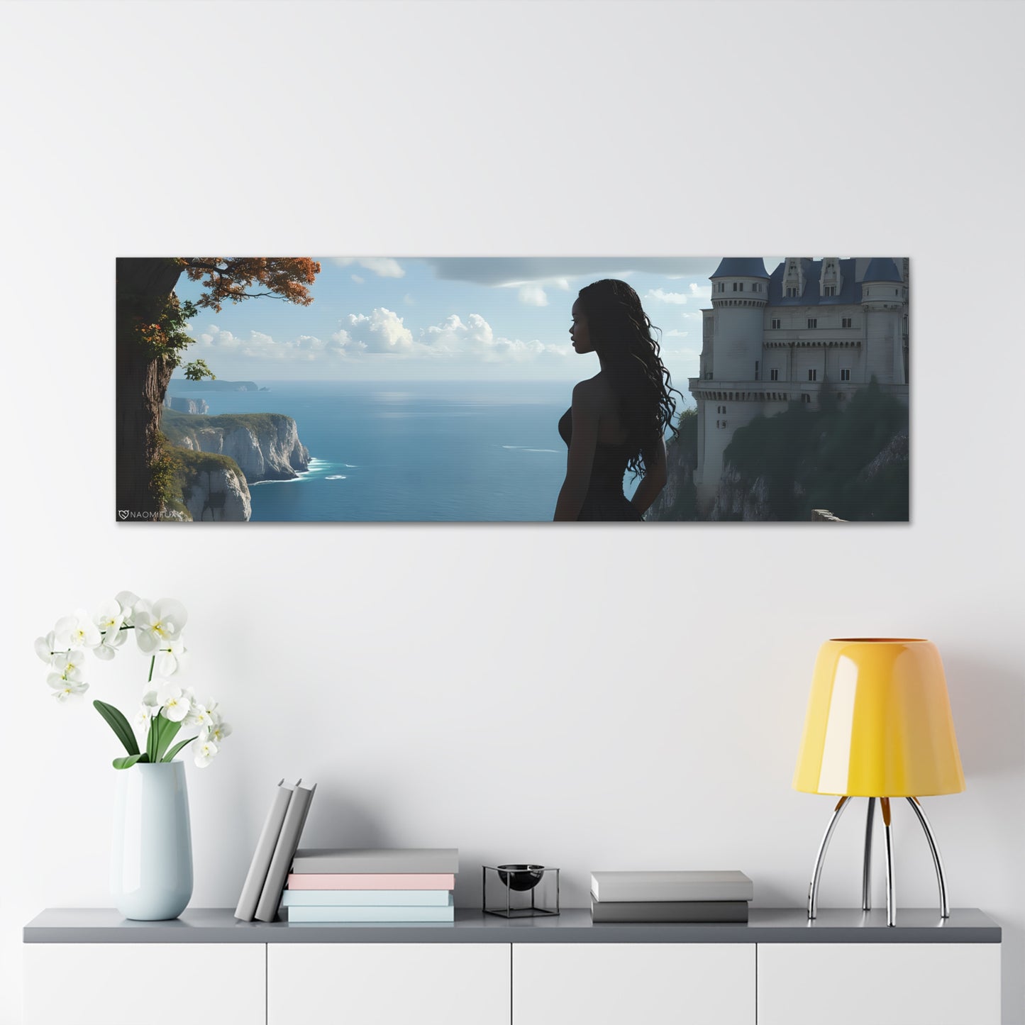 A Queen and Her Castle Ocean Canvas Art Decor