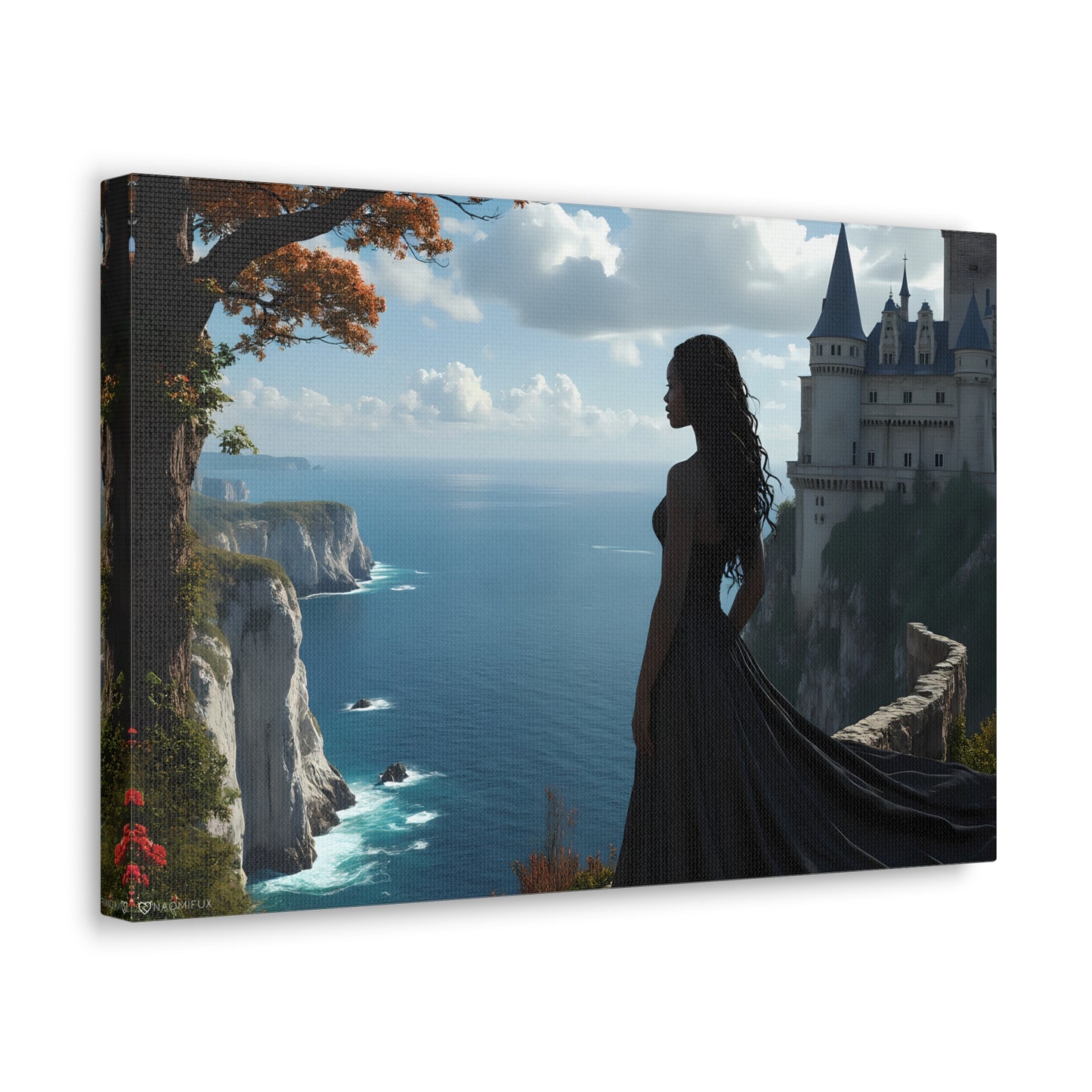 A Queen and Her Castle Ocean Canvas Art Decor