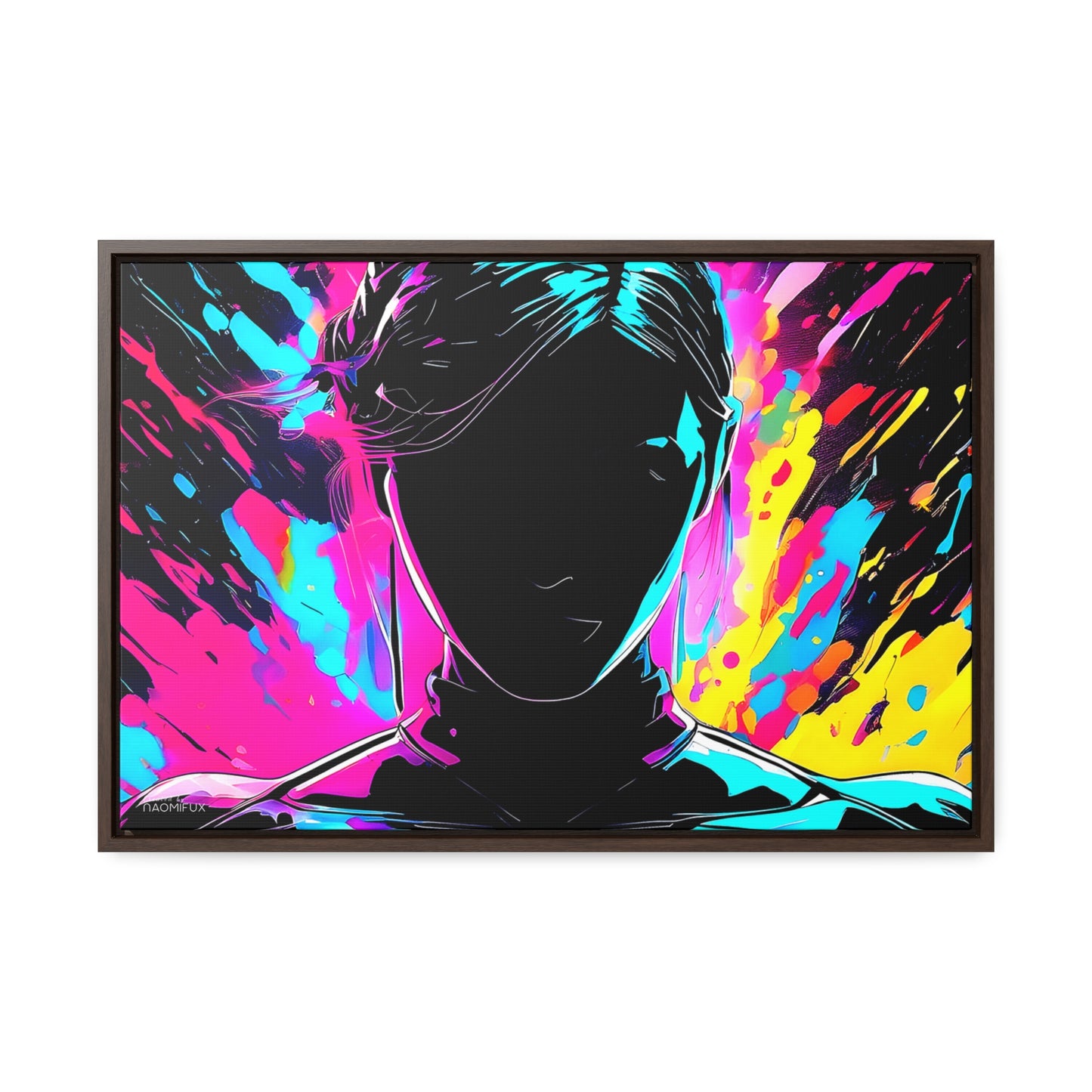 Neon Dreams: Abstract Canvas Art