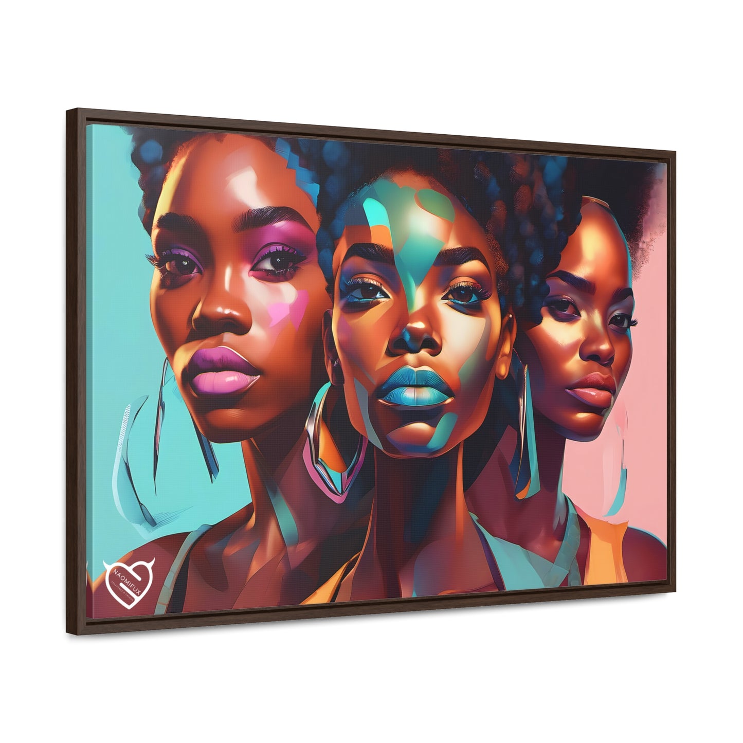 A Black Woman's Clique, Canvas Art, Hang Ready!