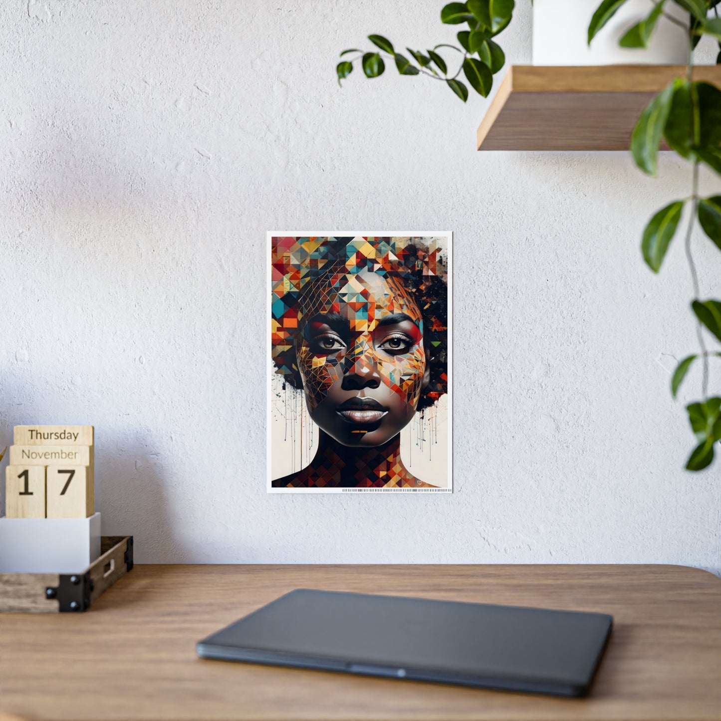 Gloss Posters, Black Woman Identity Art Print, Afrocentric Wall Decor, Feminist