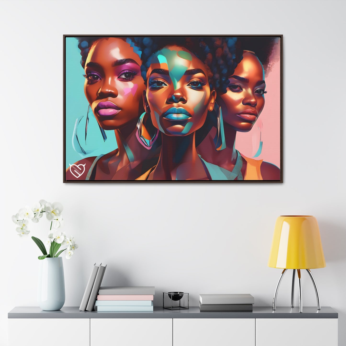 A Black Woman's Clique, Canvas Art, Hang Ready!