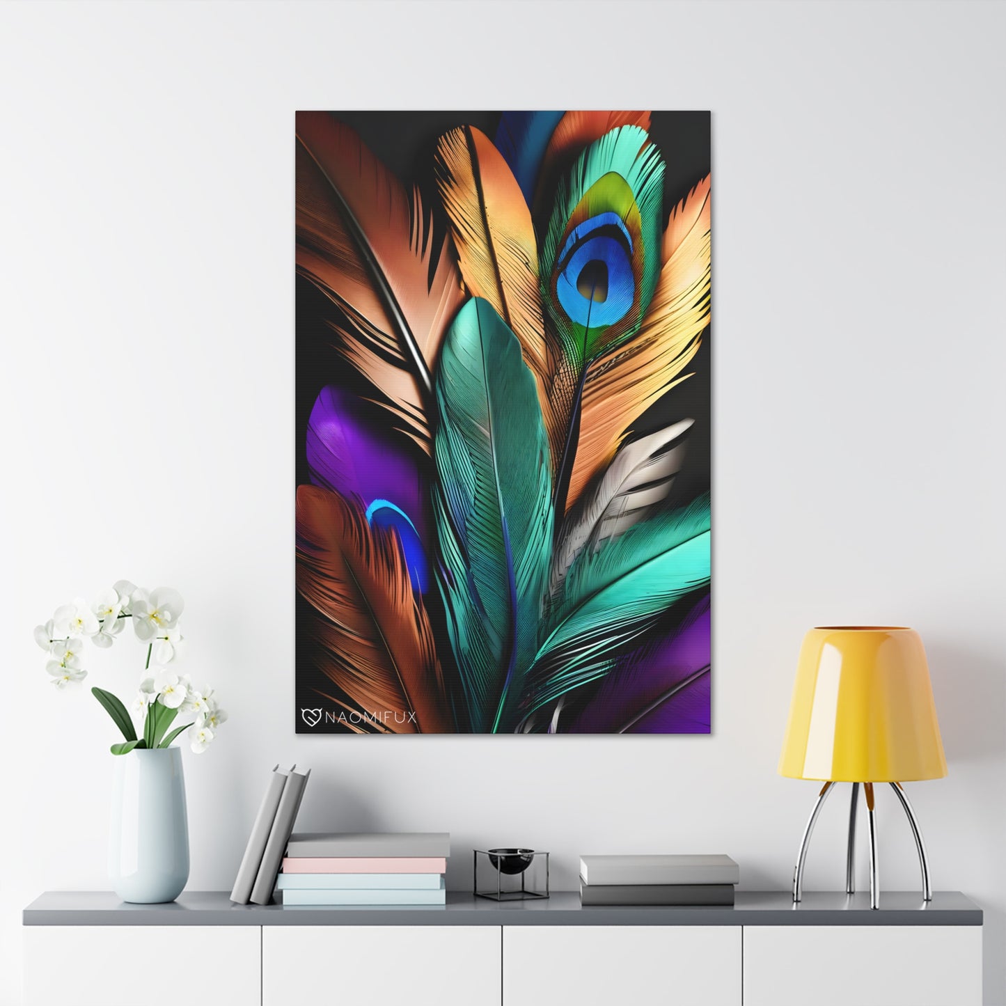 "Feathered Elegance" Canvas Gallery Art!