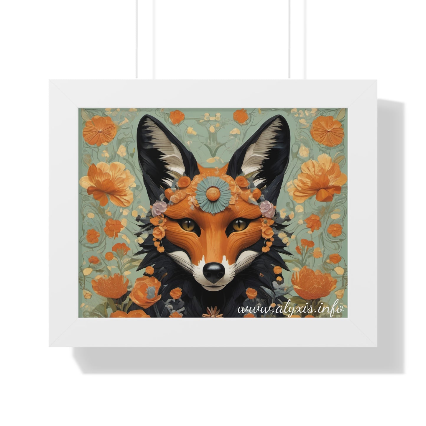 A Fox Photo Horizontal Poster with Frame! (Designed by Alyx Fox)