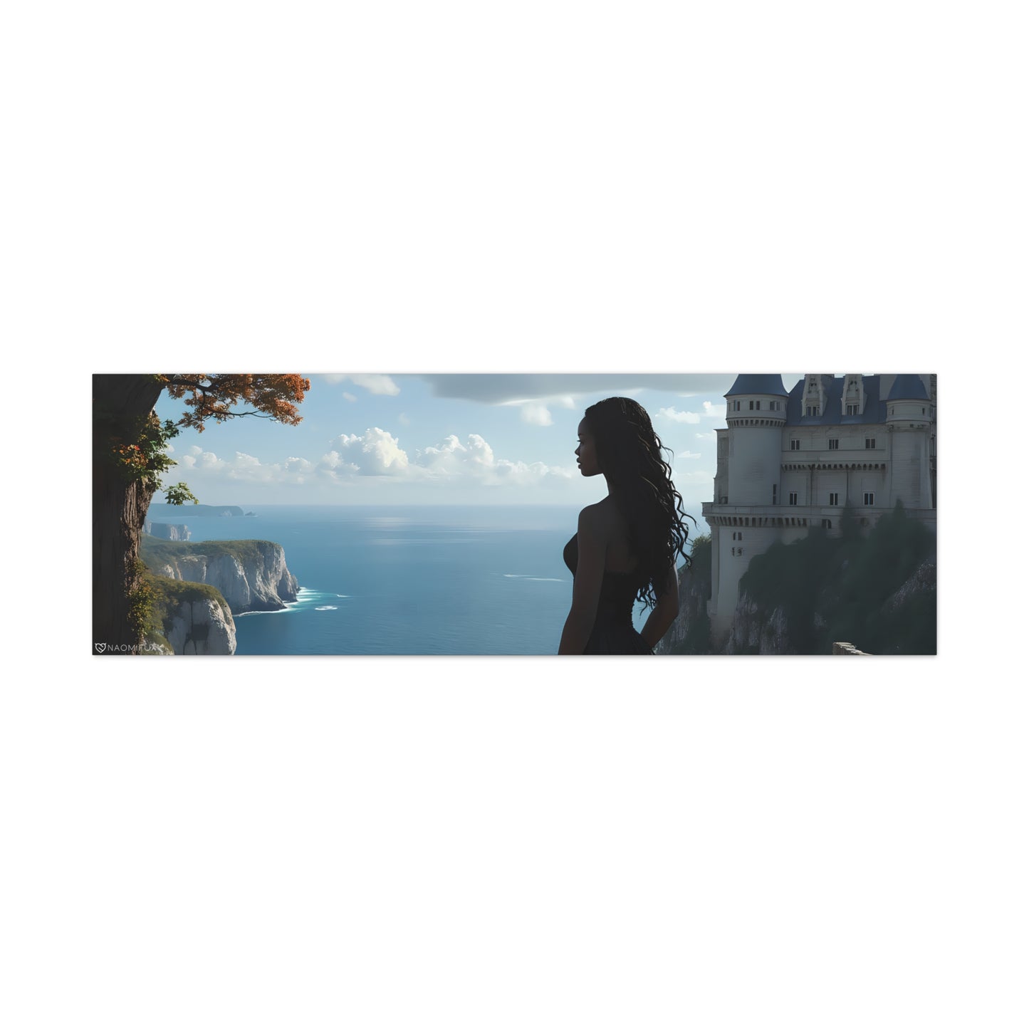 A Queen and Her Castle Ocean Canvas Art Decor