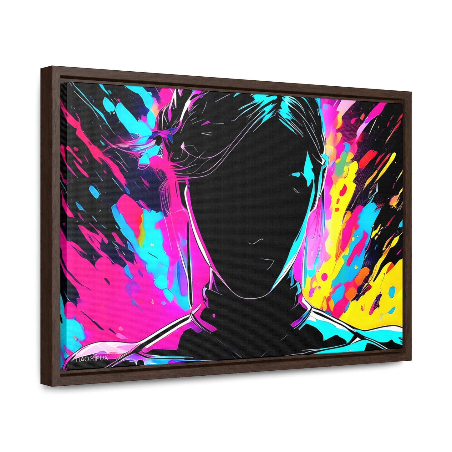 Neon Dreams: Abstract Canvas Art